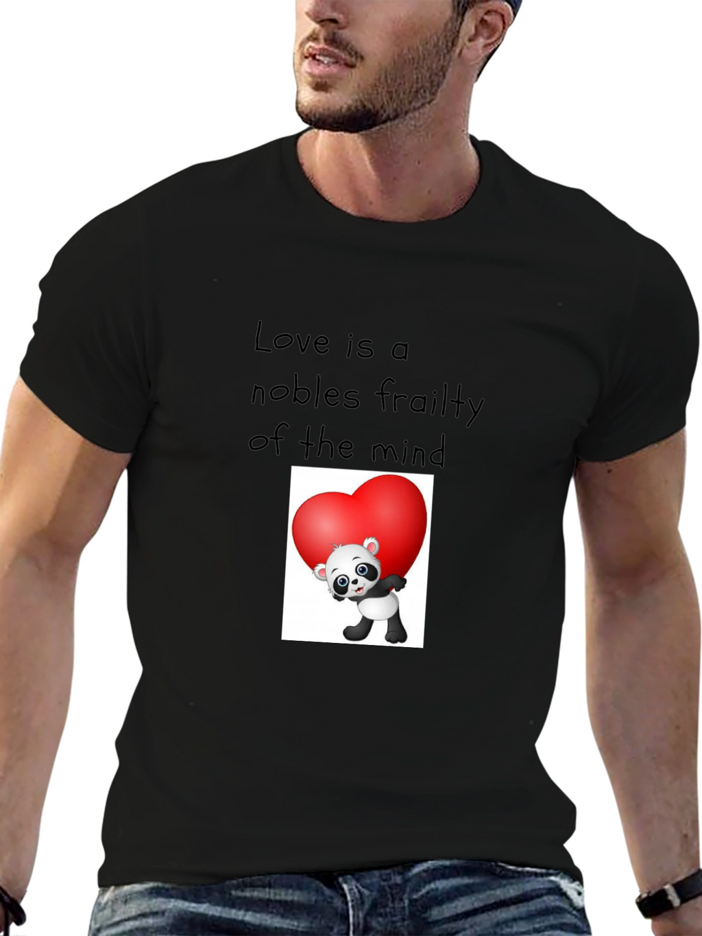 Love Panda Graphic T-Shirt