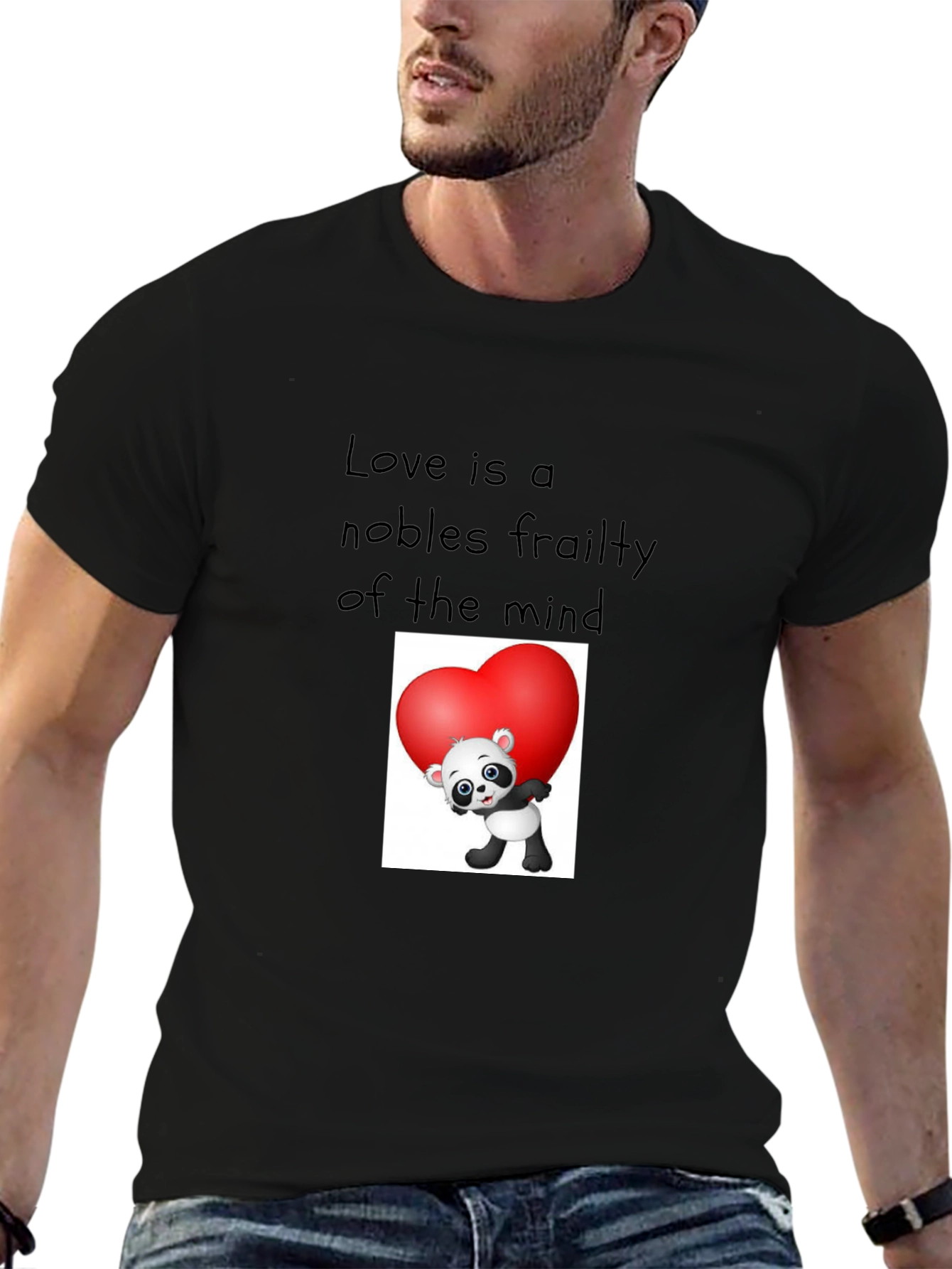 Love Panda Graphic T-Shirt