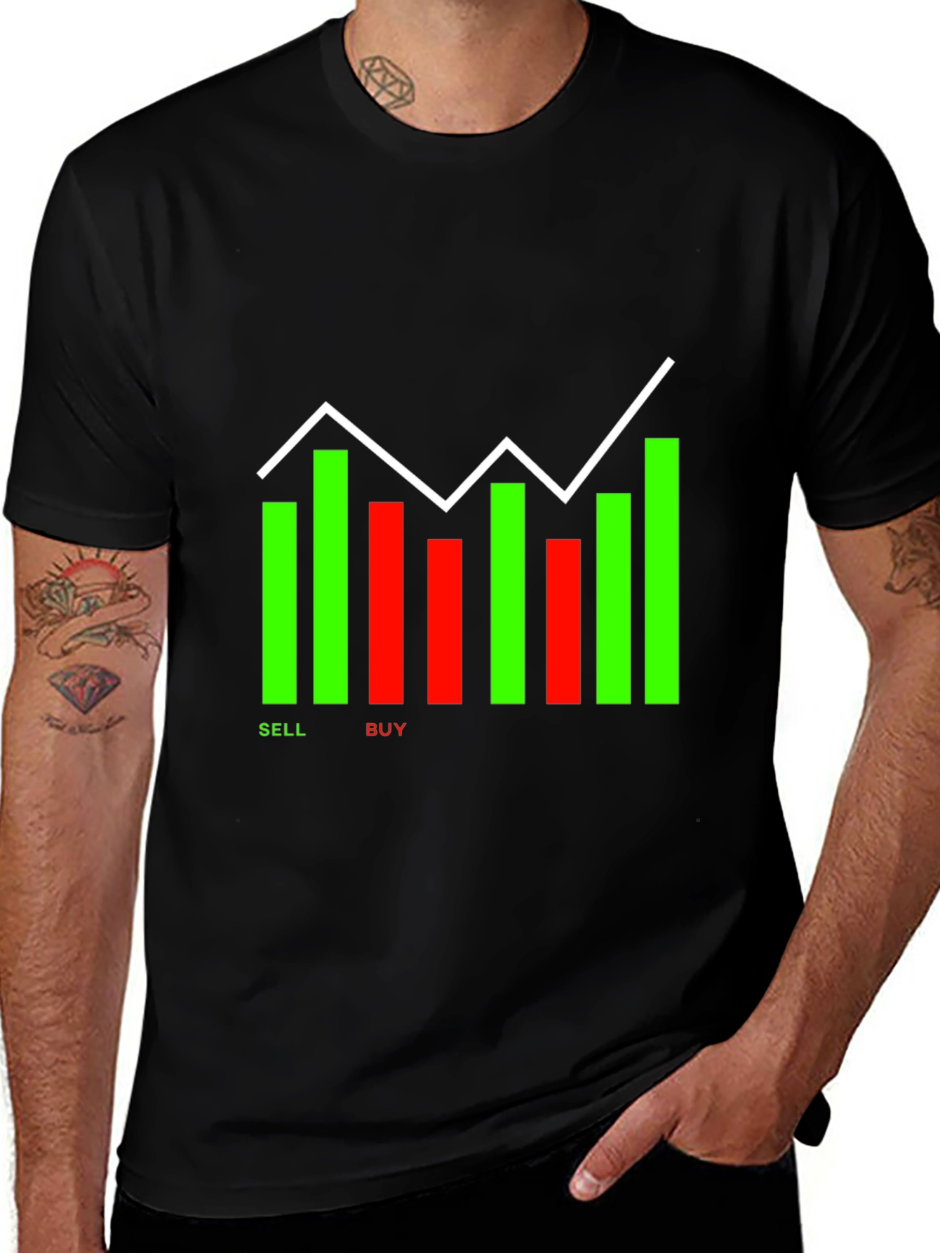 Stock Market Trader T-Shirt - Buy Sell Investment Graphic Tee