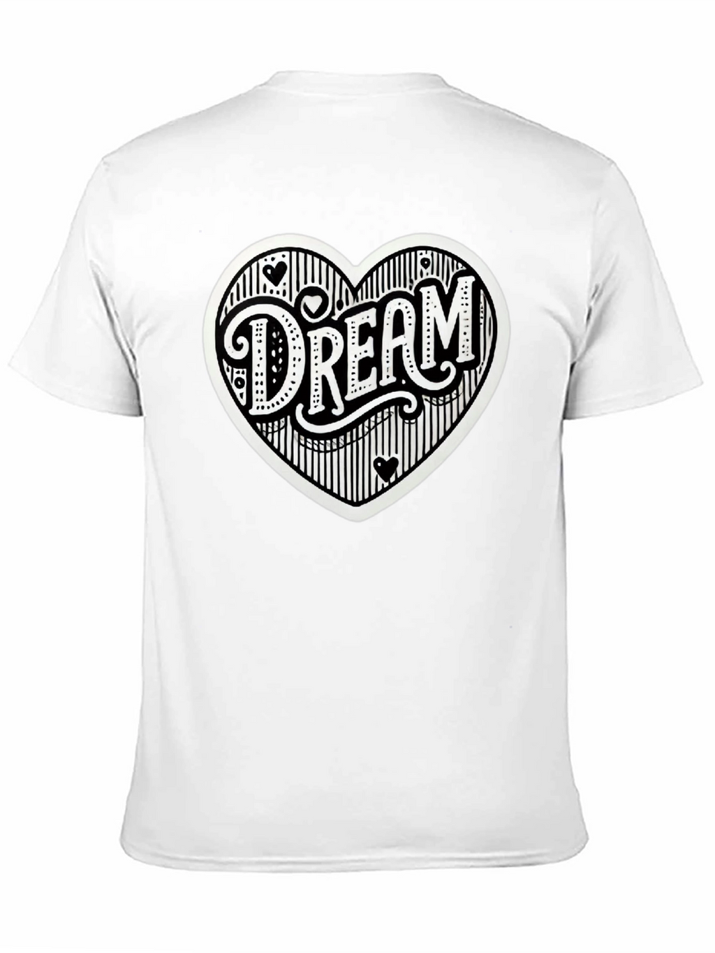 Dream Heart Graphic Tee - Casual Black T-Shirt