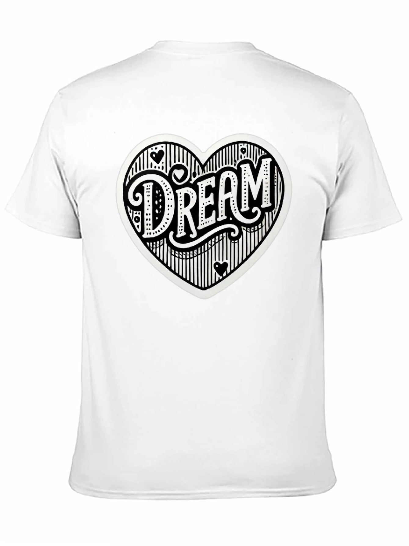 Dream Heart Graphic Tee - Casual Black T-Shirt