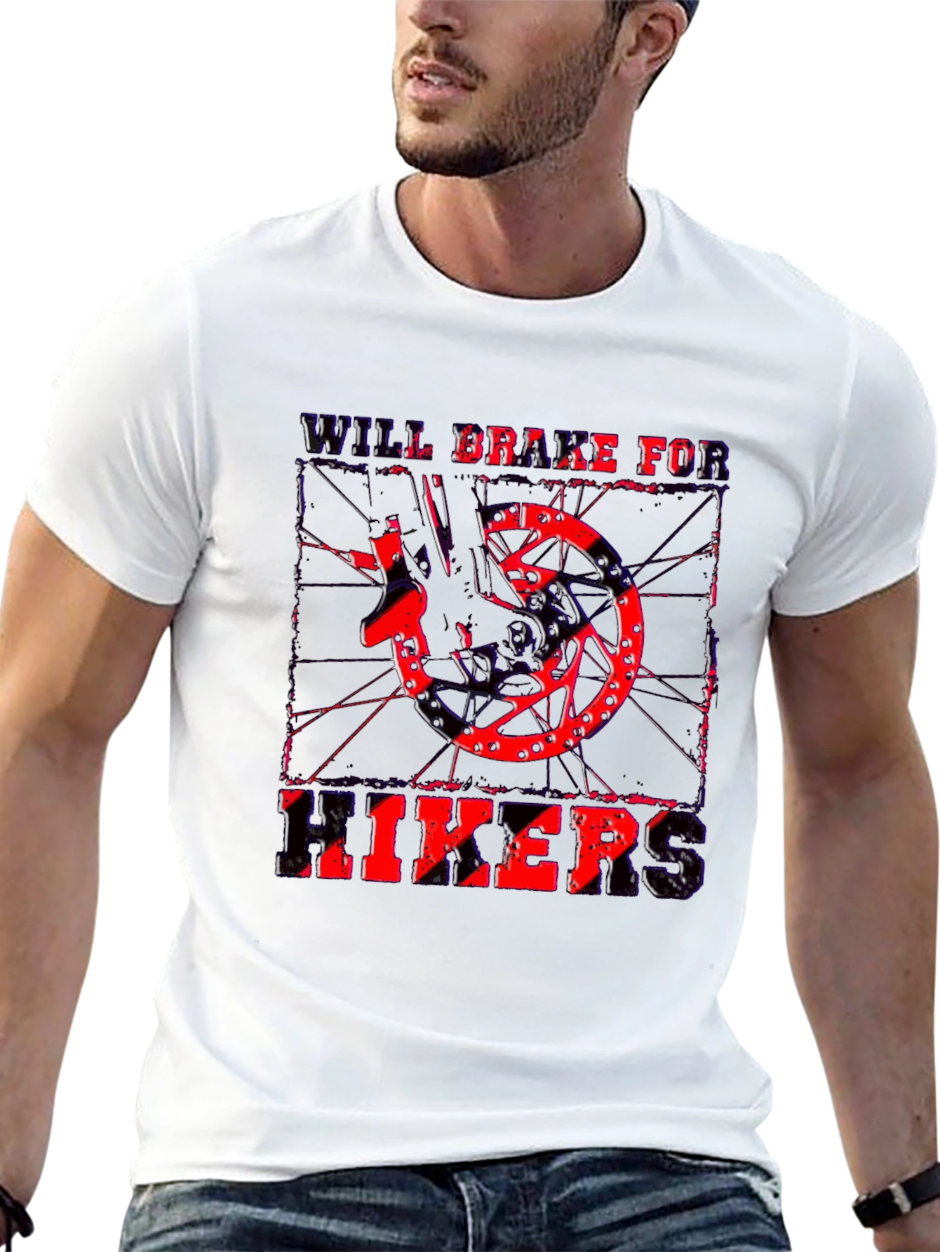 Will Brake For Hikers Graphic T-Shirt
