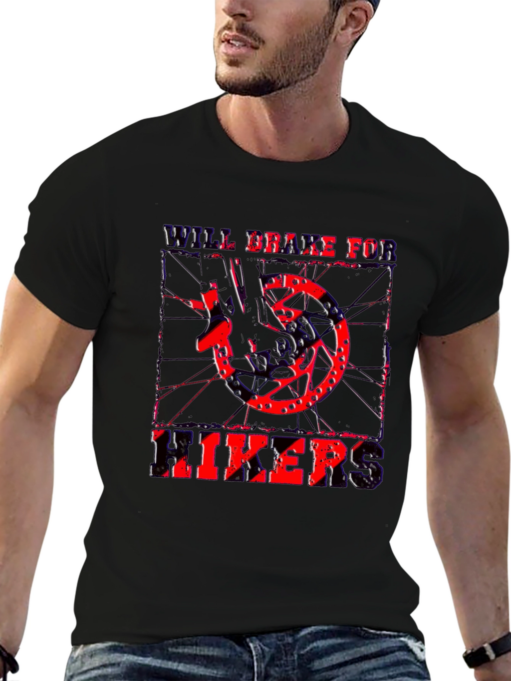 Will Brake For Hikers Graphic T-Shirt