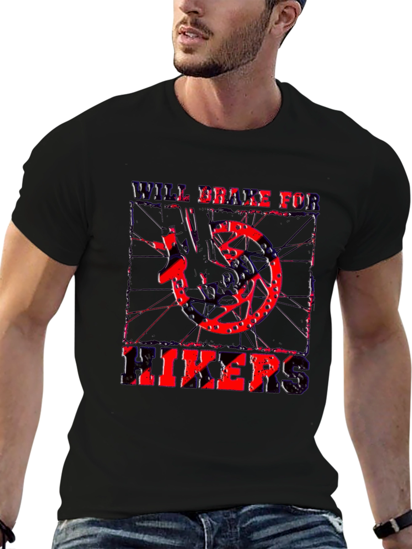 Will Brake For Hikers Graphic T-Shirt