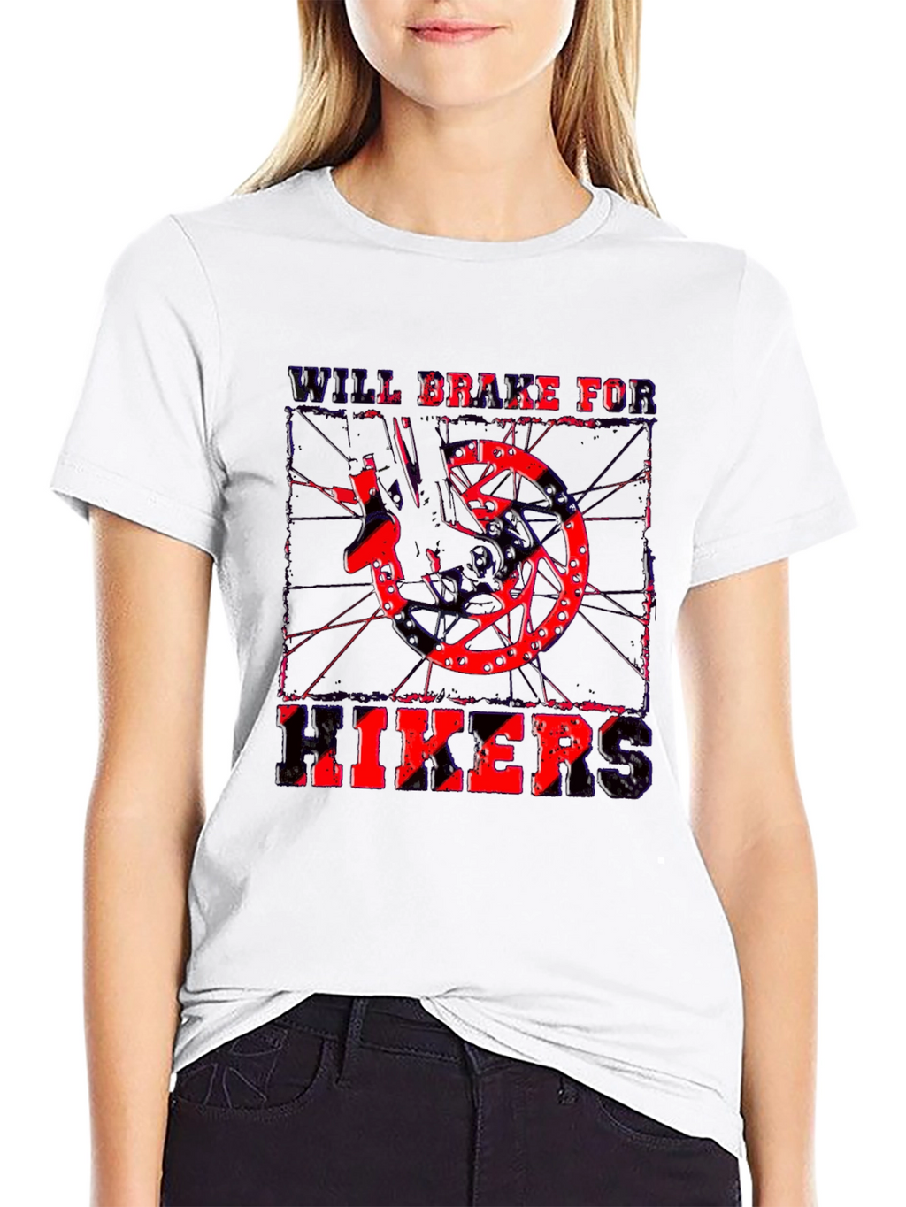 Will Brake For Hikers Graphic T-Shirt