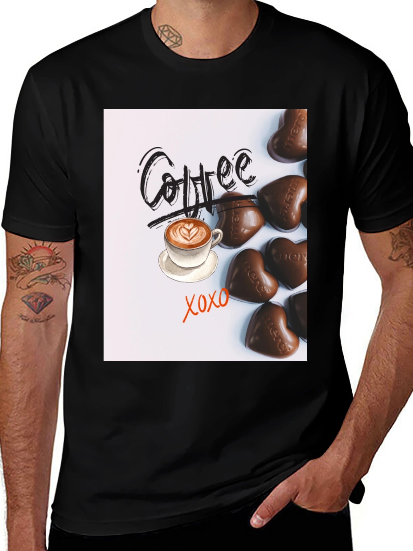 Coffee & Chocolate Graphic T-Shirt