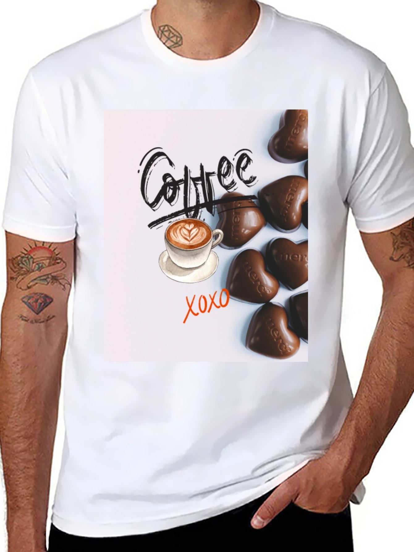 Coffee & Chocolate Graphic T-Shirt