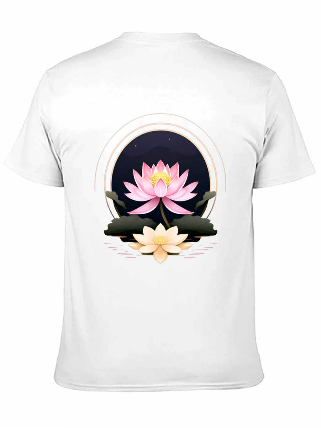 Lotus Flower Graphic Tee - Elegant Floral Design