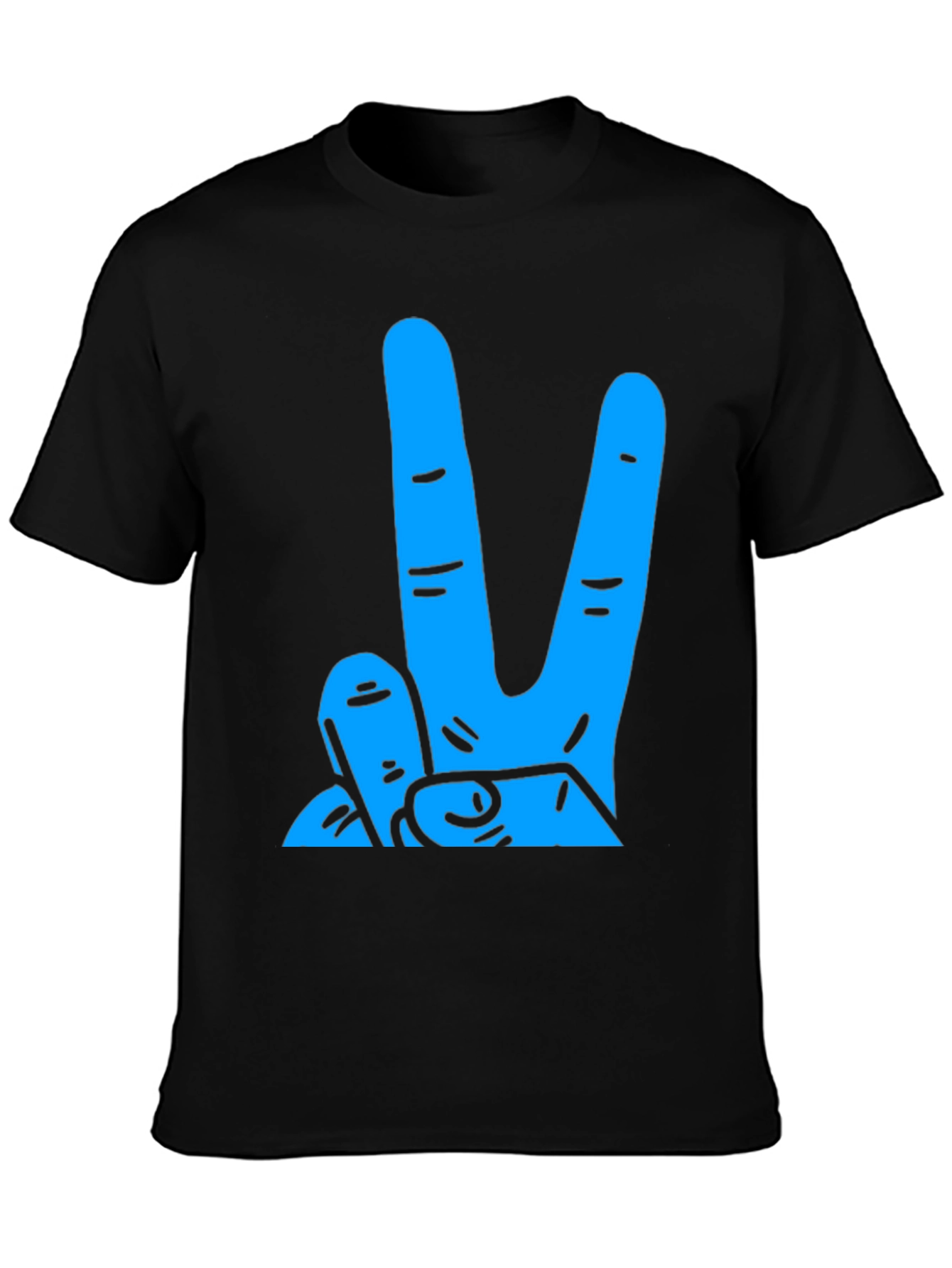 Peace Sign T-Shirt - Mens Black Graphic Tee