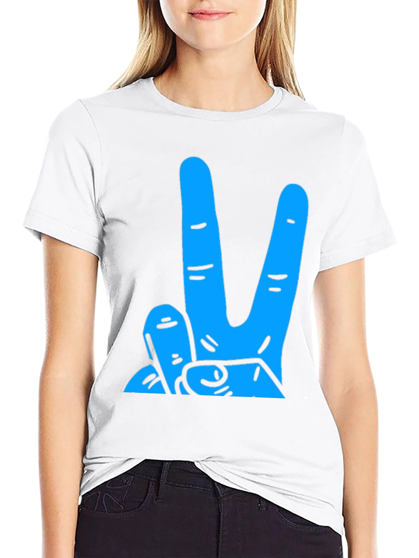 Peace Sign T-Shirt - Mens Black Graphic Tee
