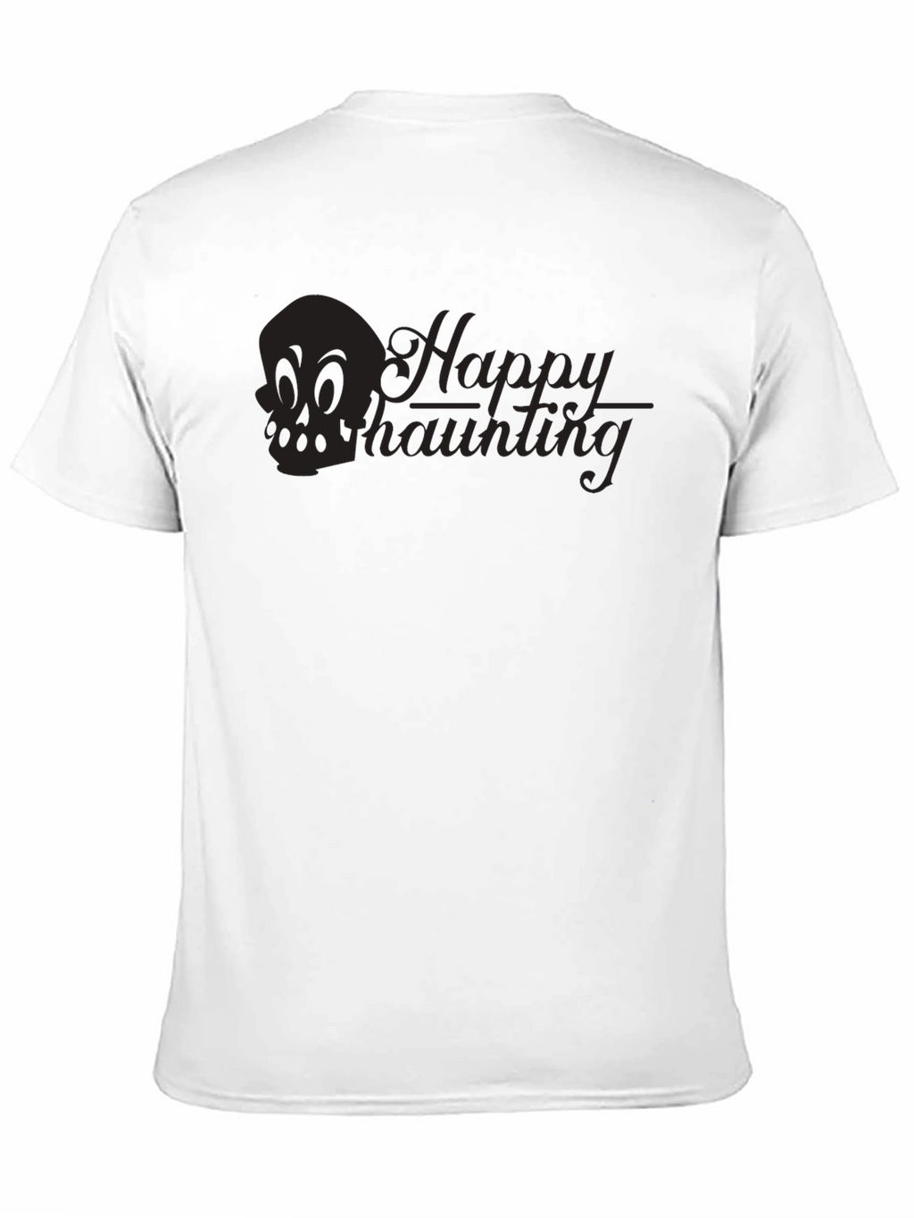 Happy Haunting Graphic T-Shirt - Black