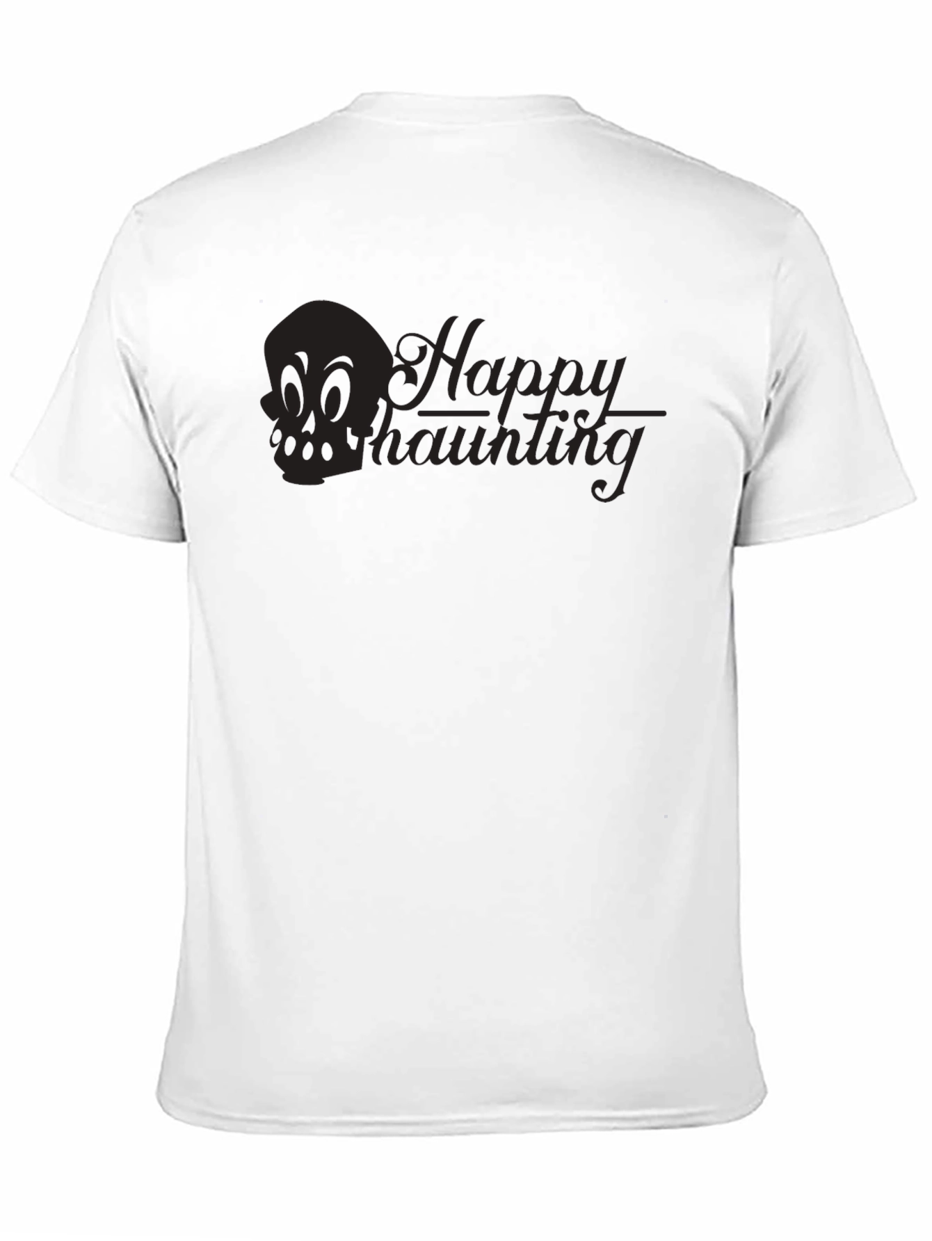 Happy Haunting Graphic T-Shirt - Black