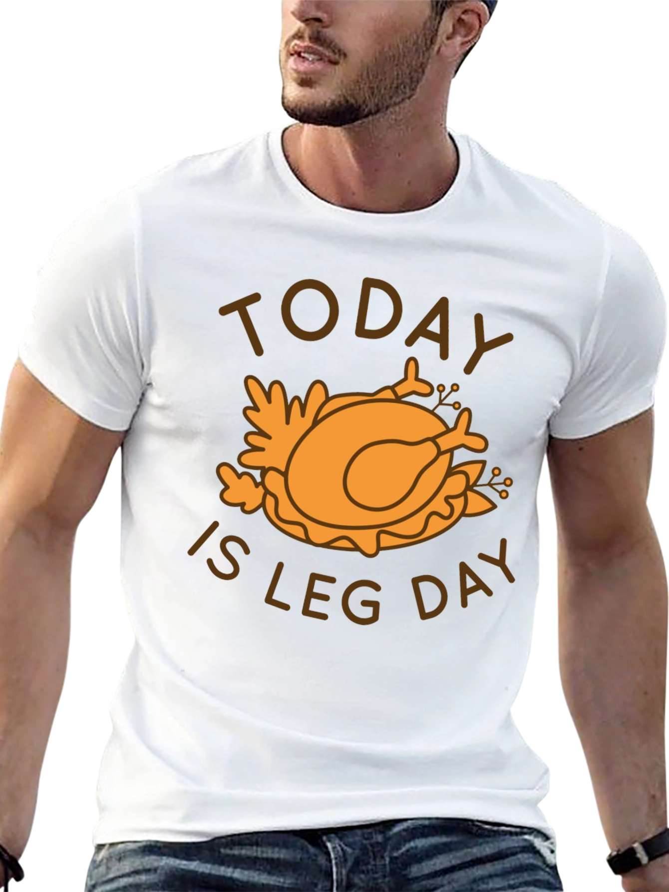 Today Is Leg Day Thanksgiving Turkey T-Shirt
