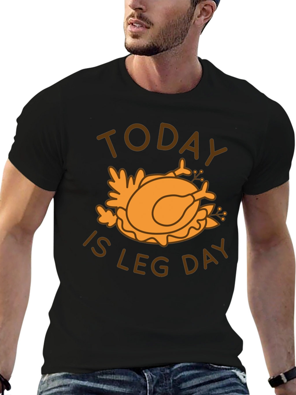 Today Is Leg Day Thanksgiving Turkey T-Shirt