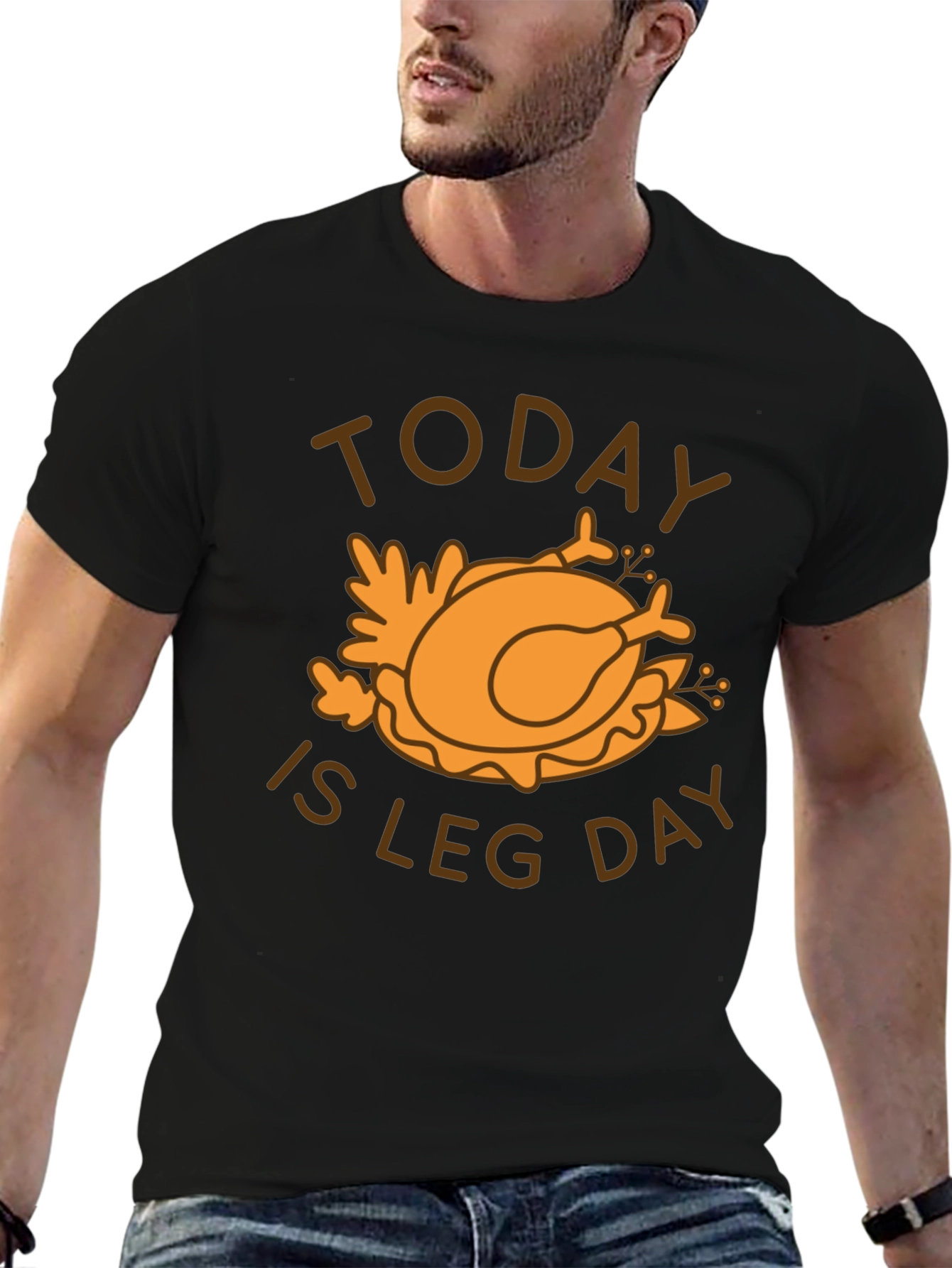 Today Is Leg Day Thanksgiving Turkey T-Shirt