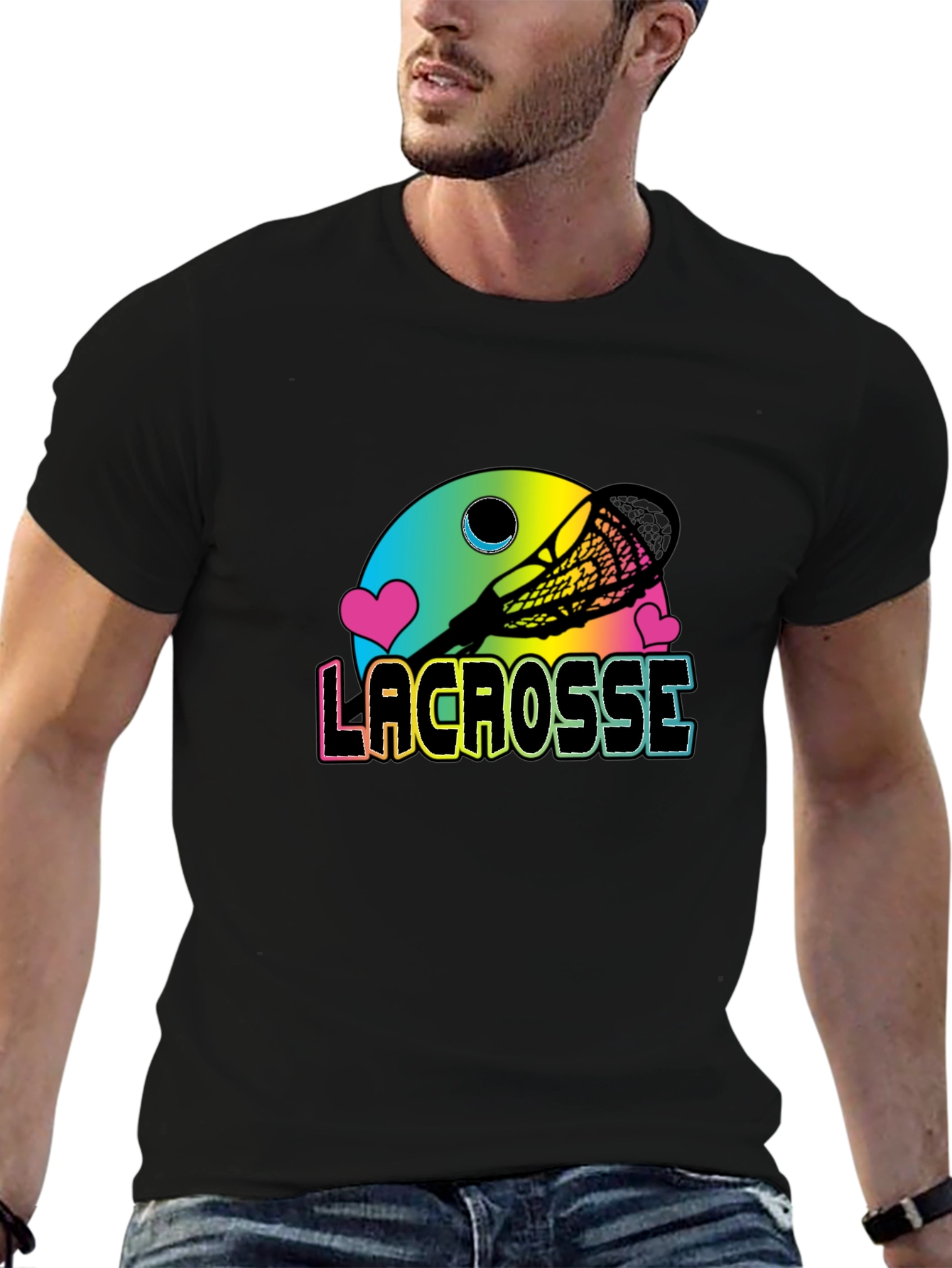 Lacrosse Love T-Shirt - Colorful Design
