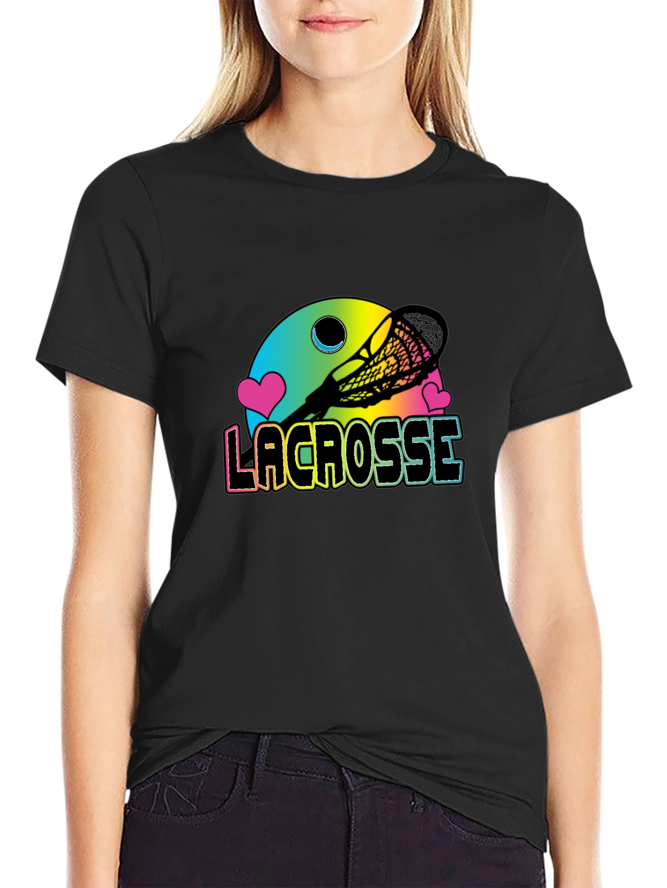 Lacrosse Love T-Shirt - Colorful Design