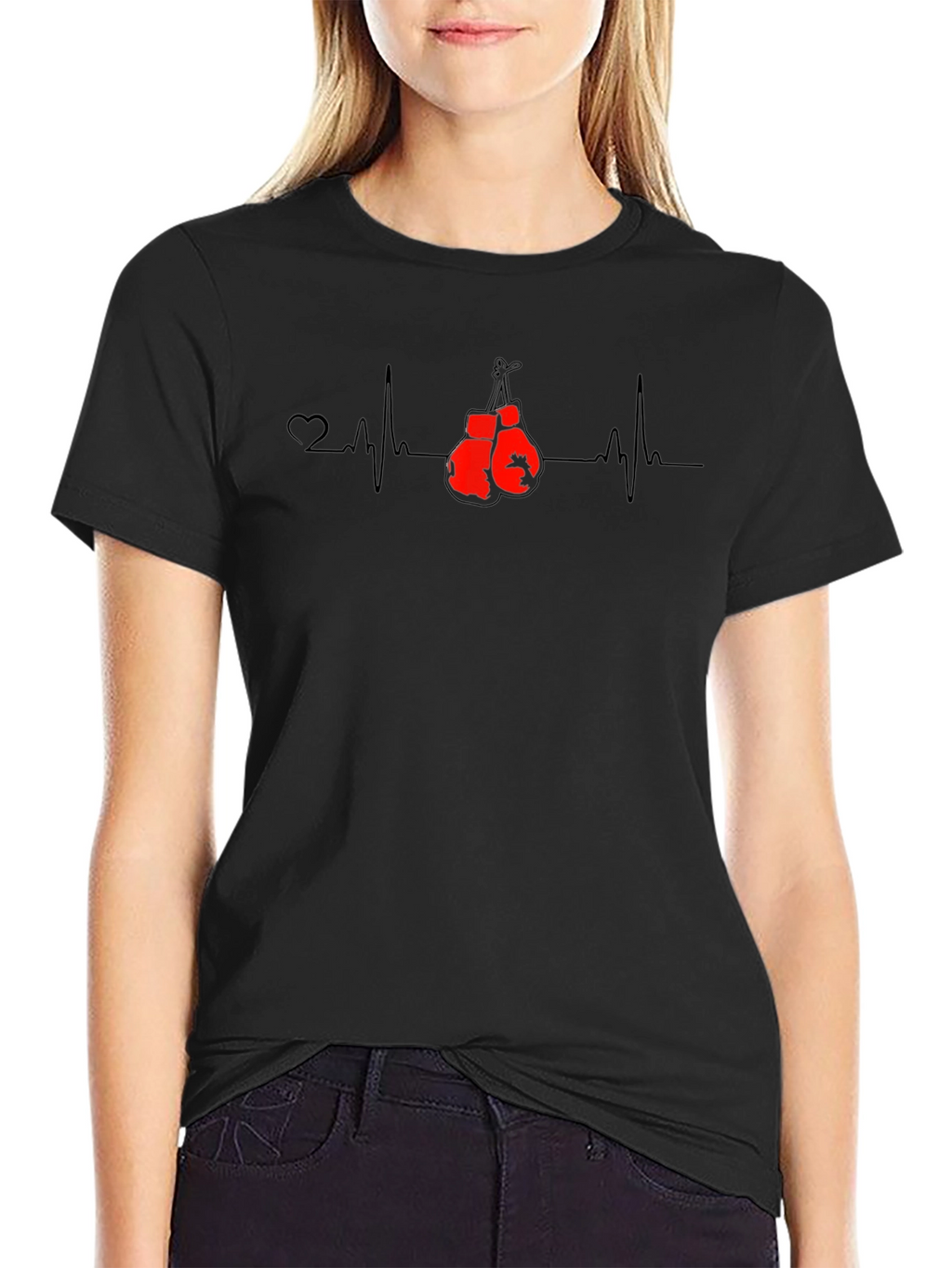 Boxing Heartbeat Graphic T-Shirt