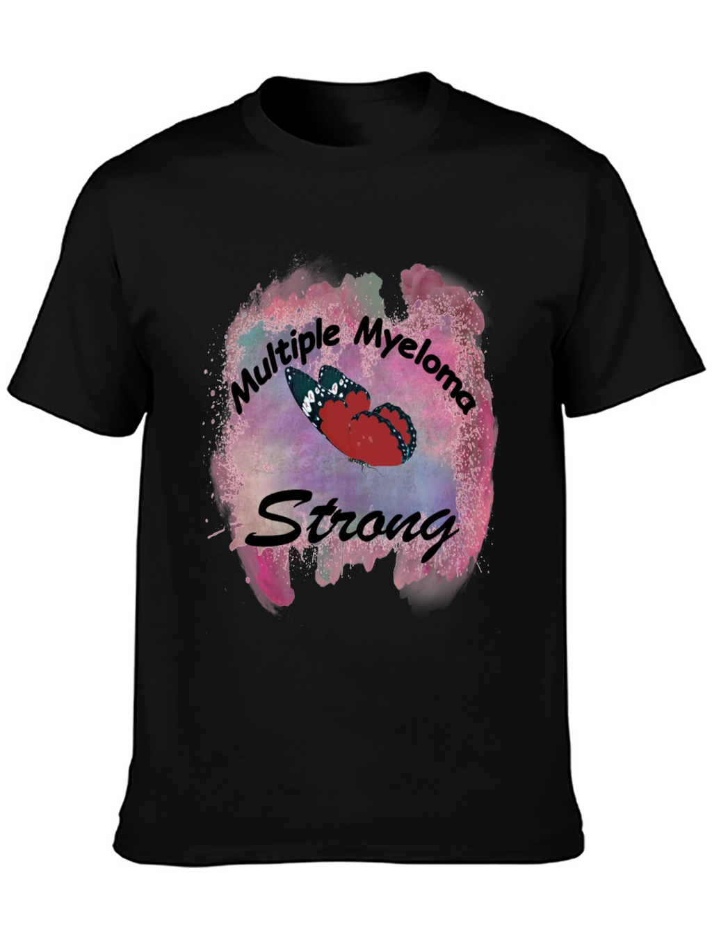 Multiple Myeloma Strong Butterfly T-Shirt