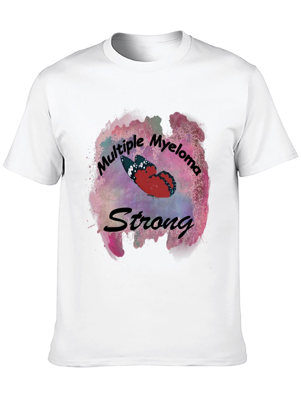 Multiple Myeloma Strong Butterfly T-Shirt