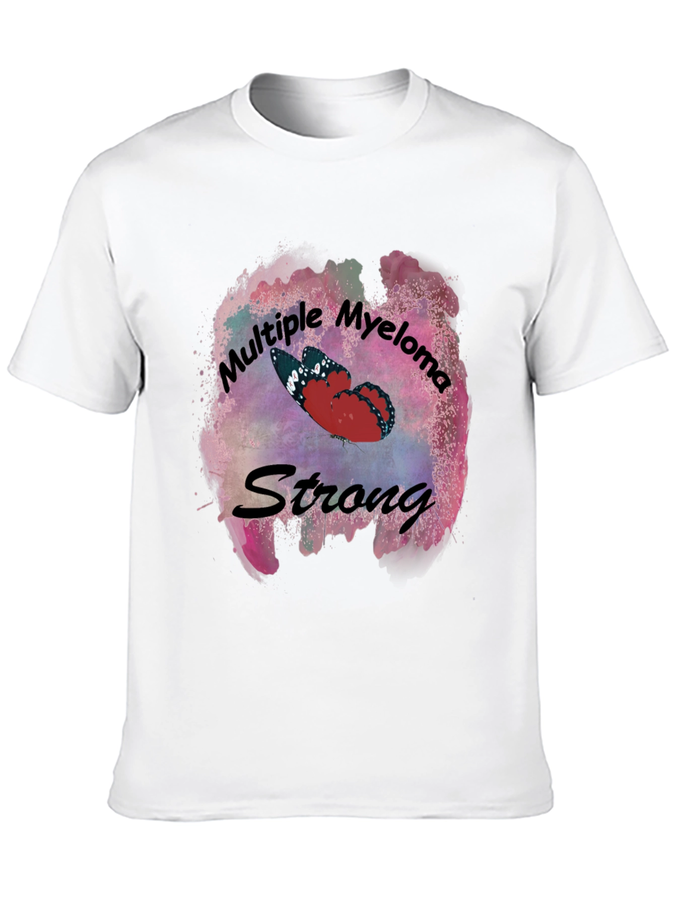 Multiple Myeloma Strong Butterfly T-Shirt