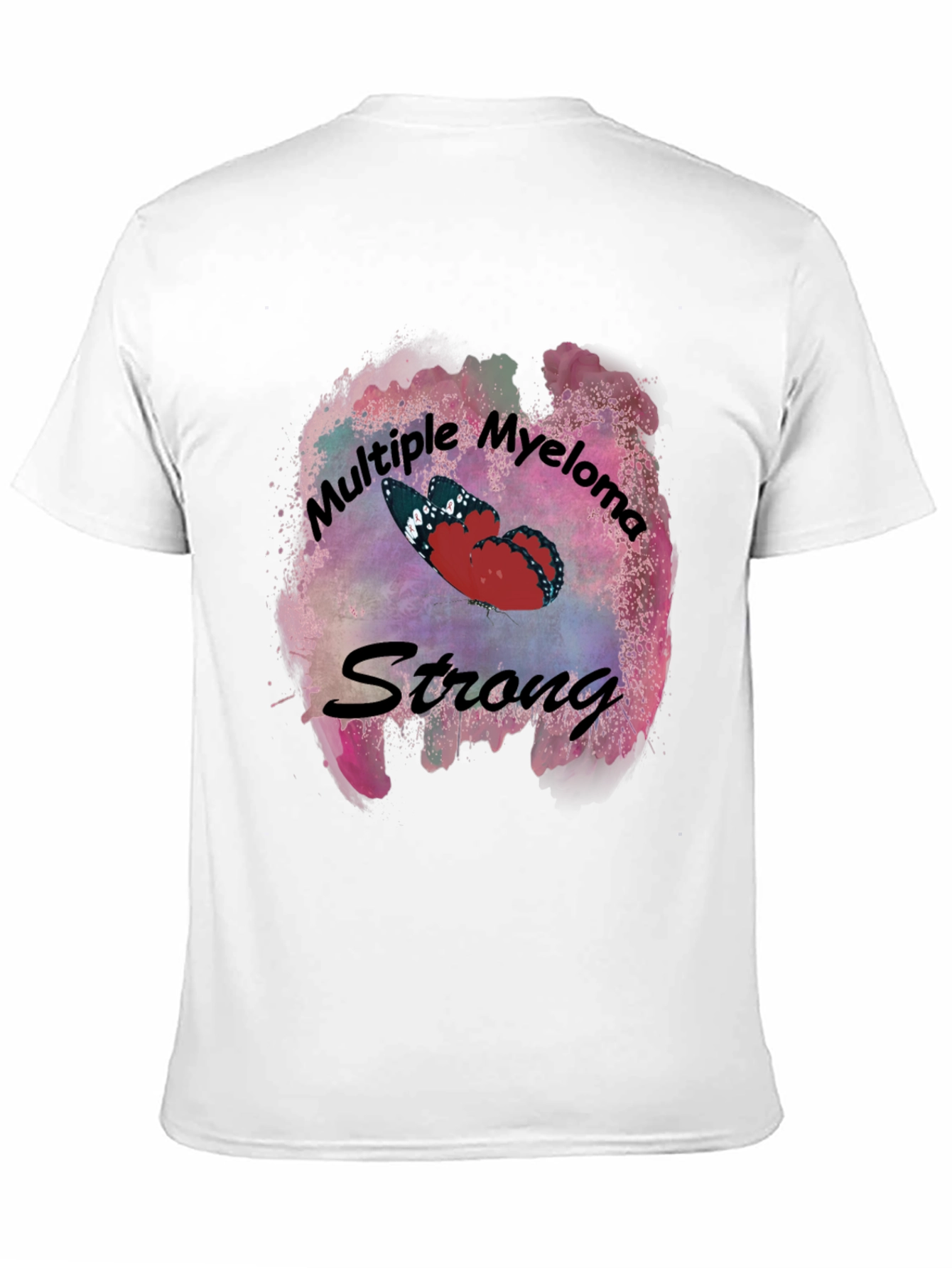 Multiple Myeloma Strong Butterfly T-Shirt