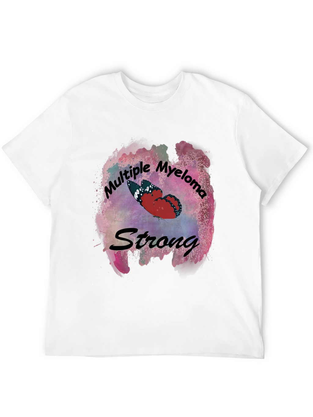 Multiple Myeloma Strong Butterfly T-Shirt