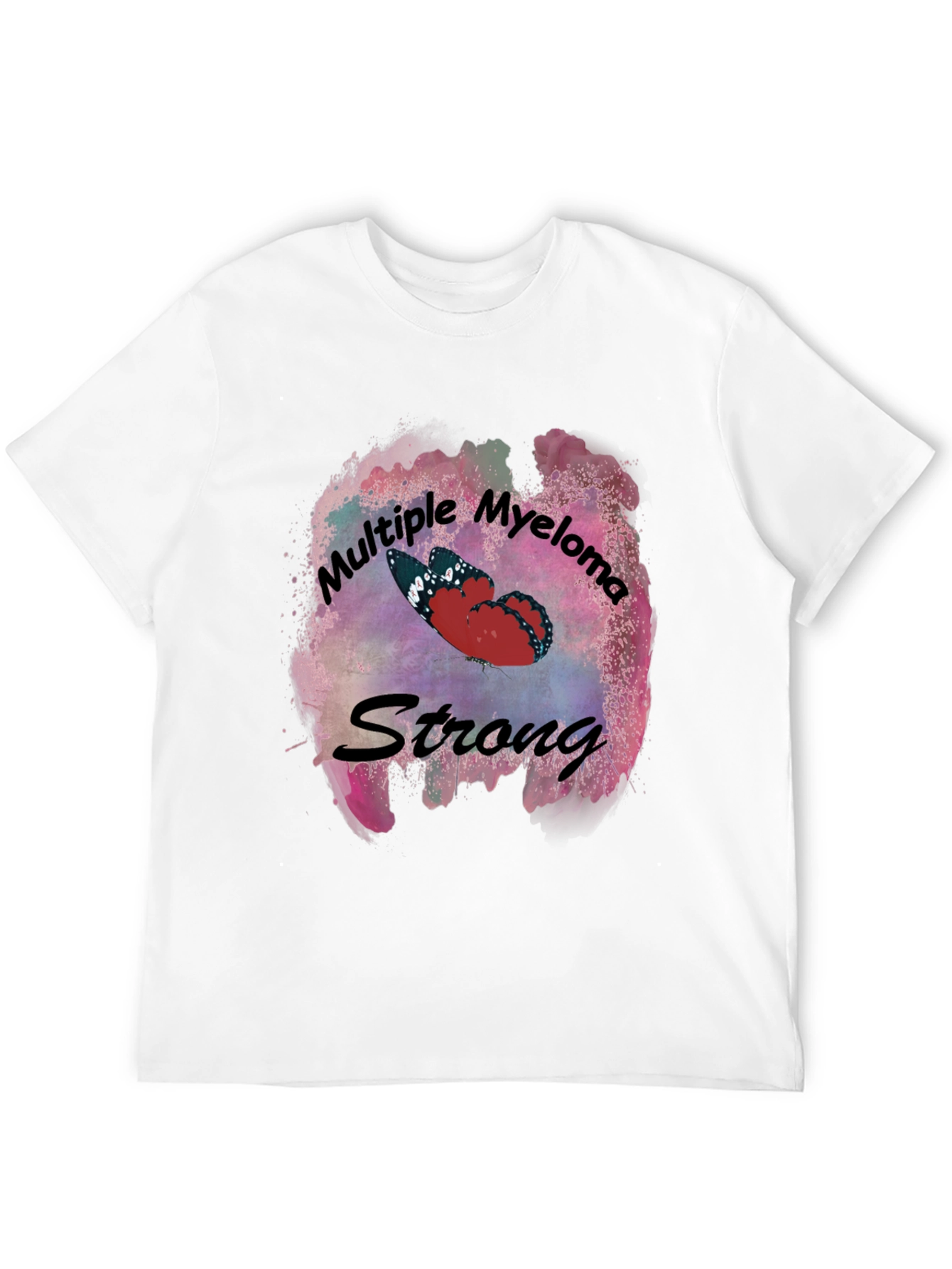 Multiple Myeloma Strong Butterfly T-Shirt