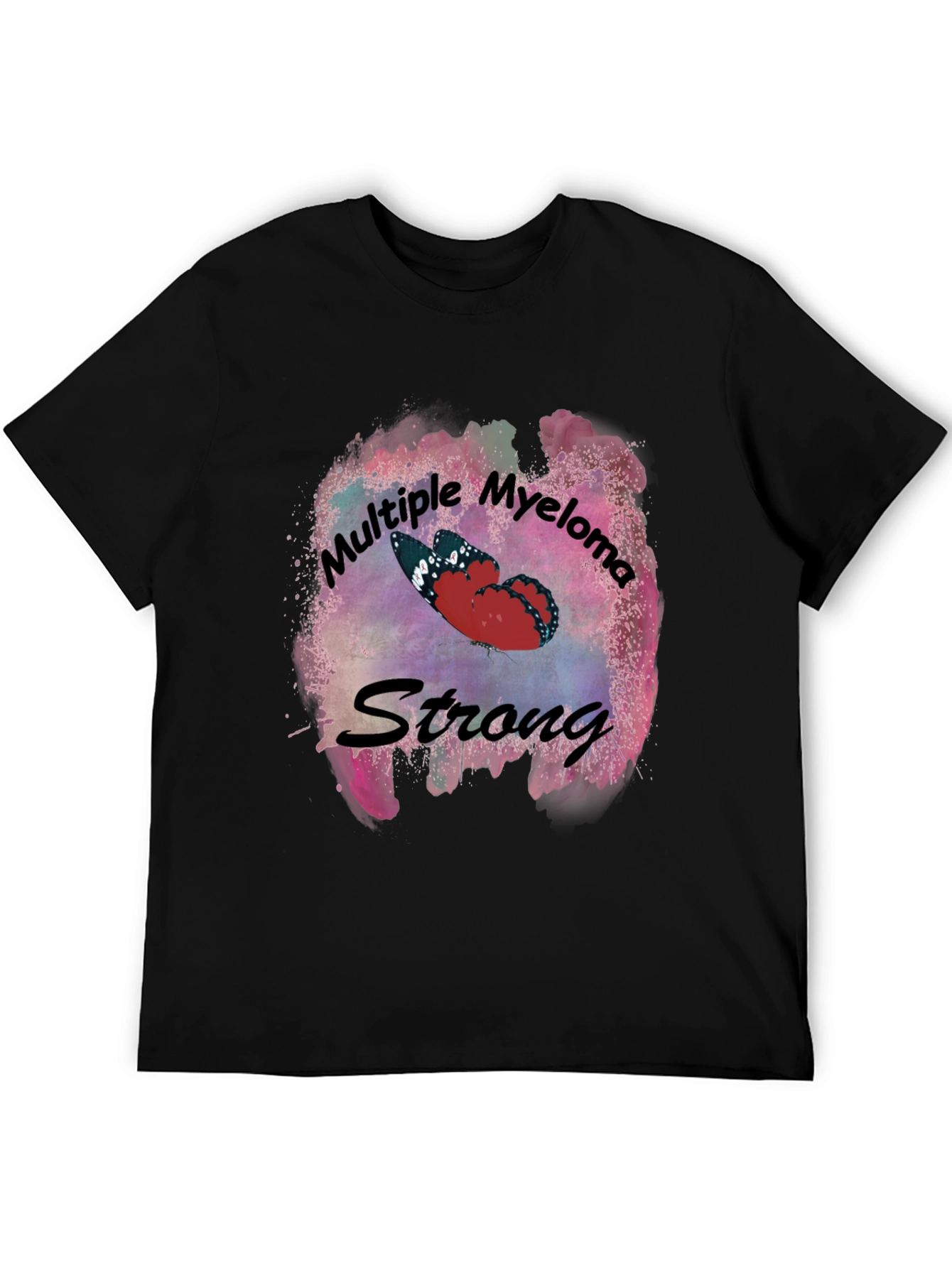Multiple Myeloma Strong Butterfly T-Shirt