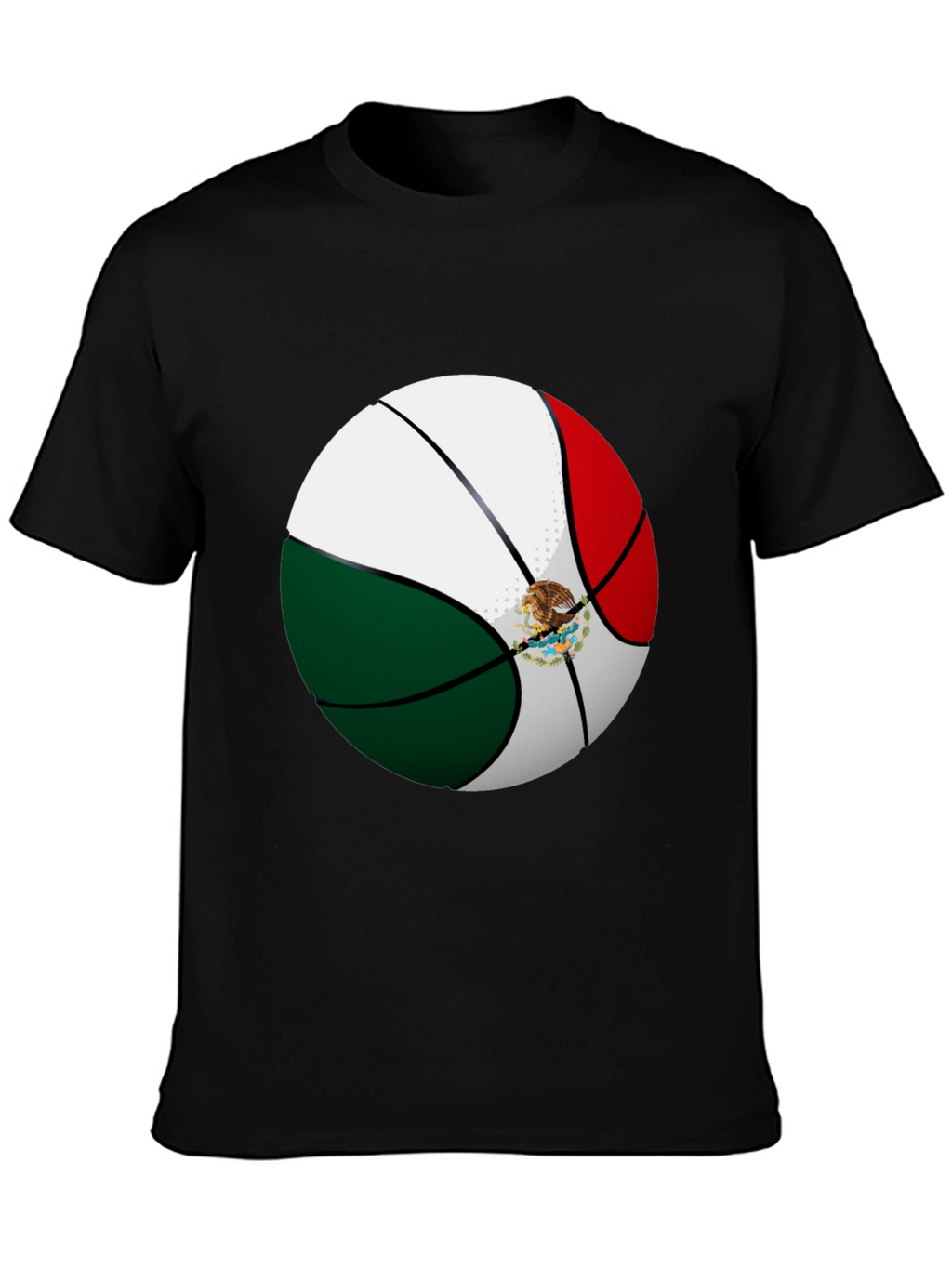 Mexico Flag Basketball Graphic Tee