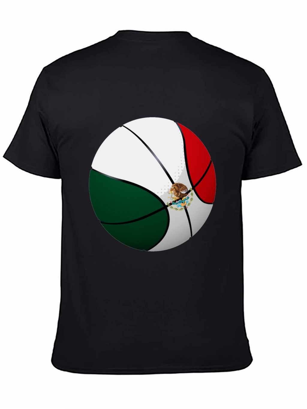 Mexico Flag Basketball Graphic Tee