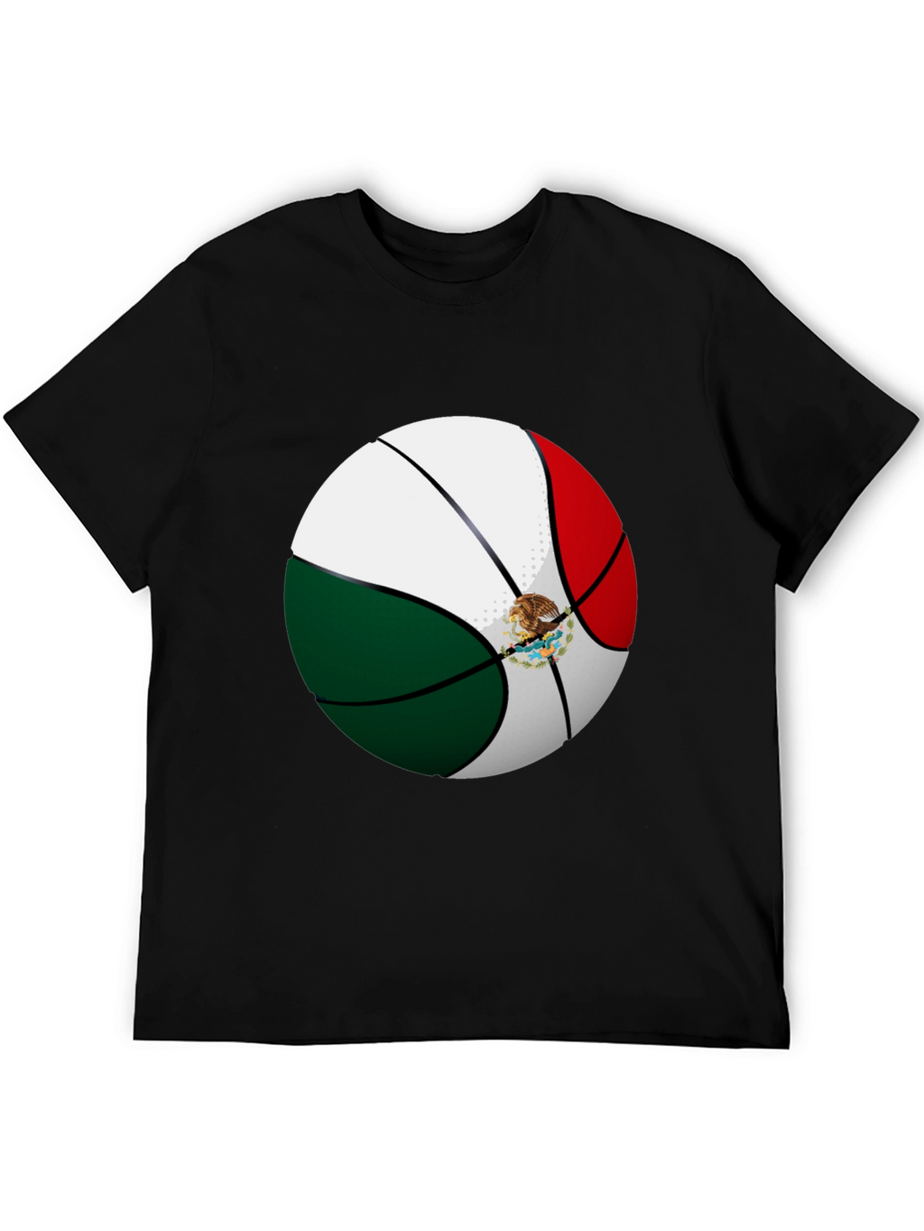 Mexico Flag Basketball Graphic Tee