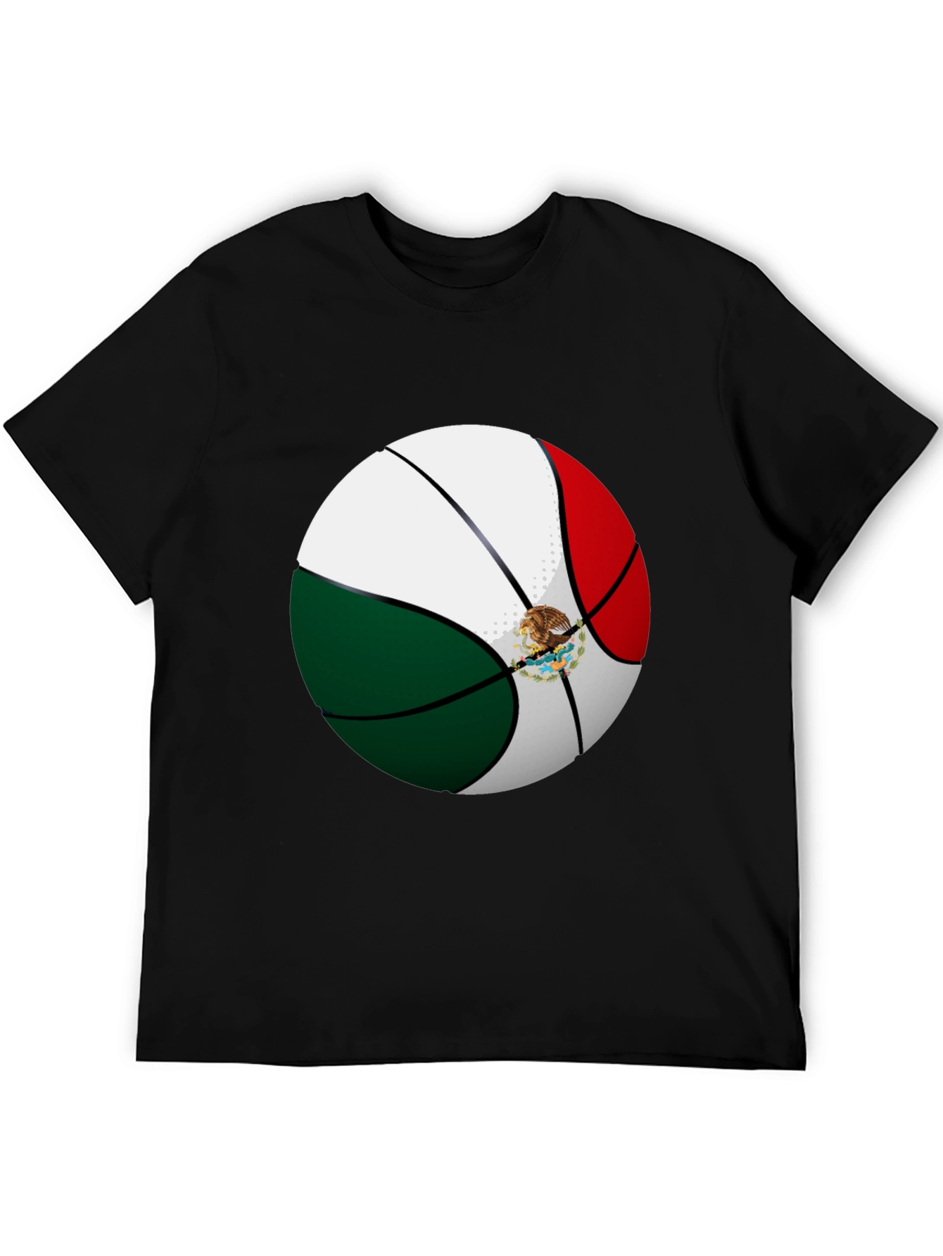 Mexico Flag Basketball Graphic Tee