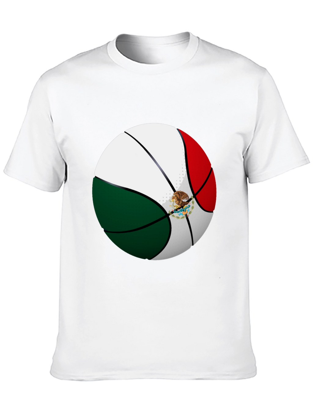 Mexico Flag Basketball Graphic Tee