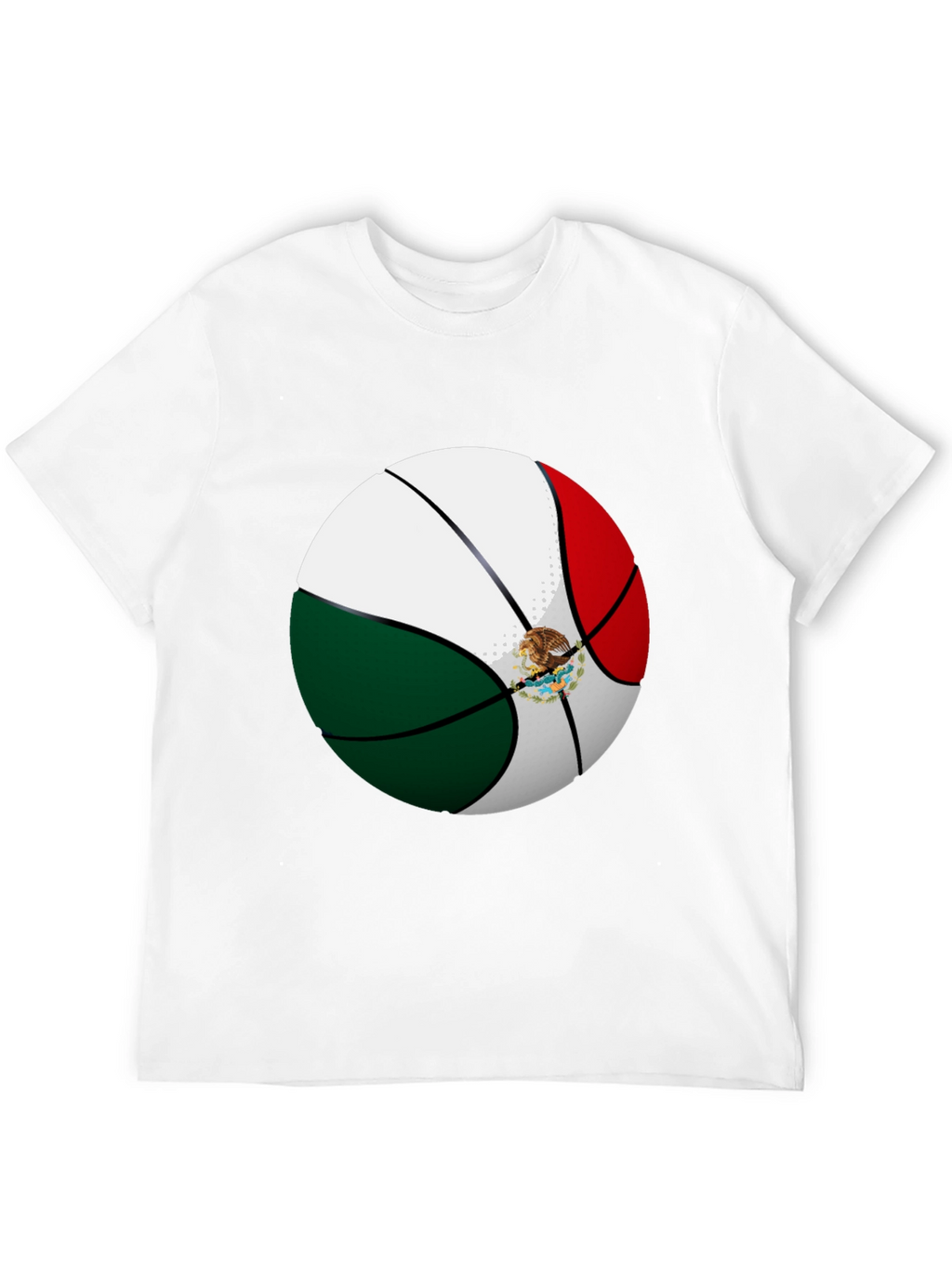 Mexico Flag Basketball Graphic Tee