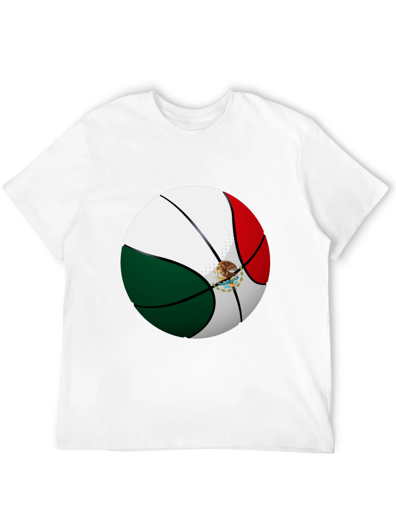 Mexico Flag Basketball Graphic Tee