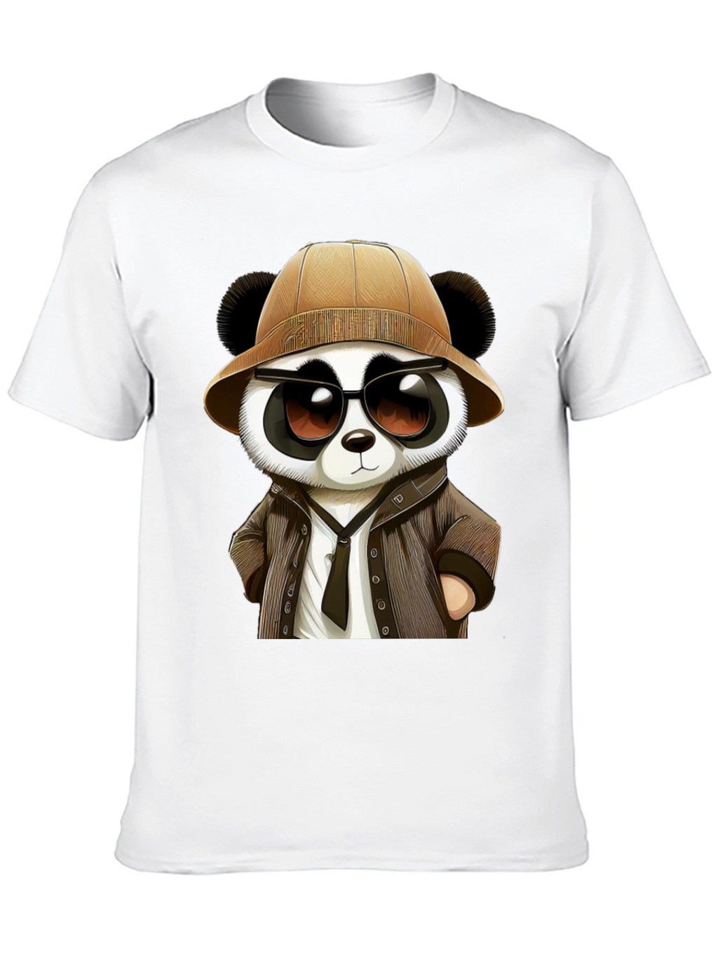 Panda Detective Graphic Tee - Black T-Shirt
