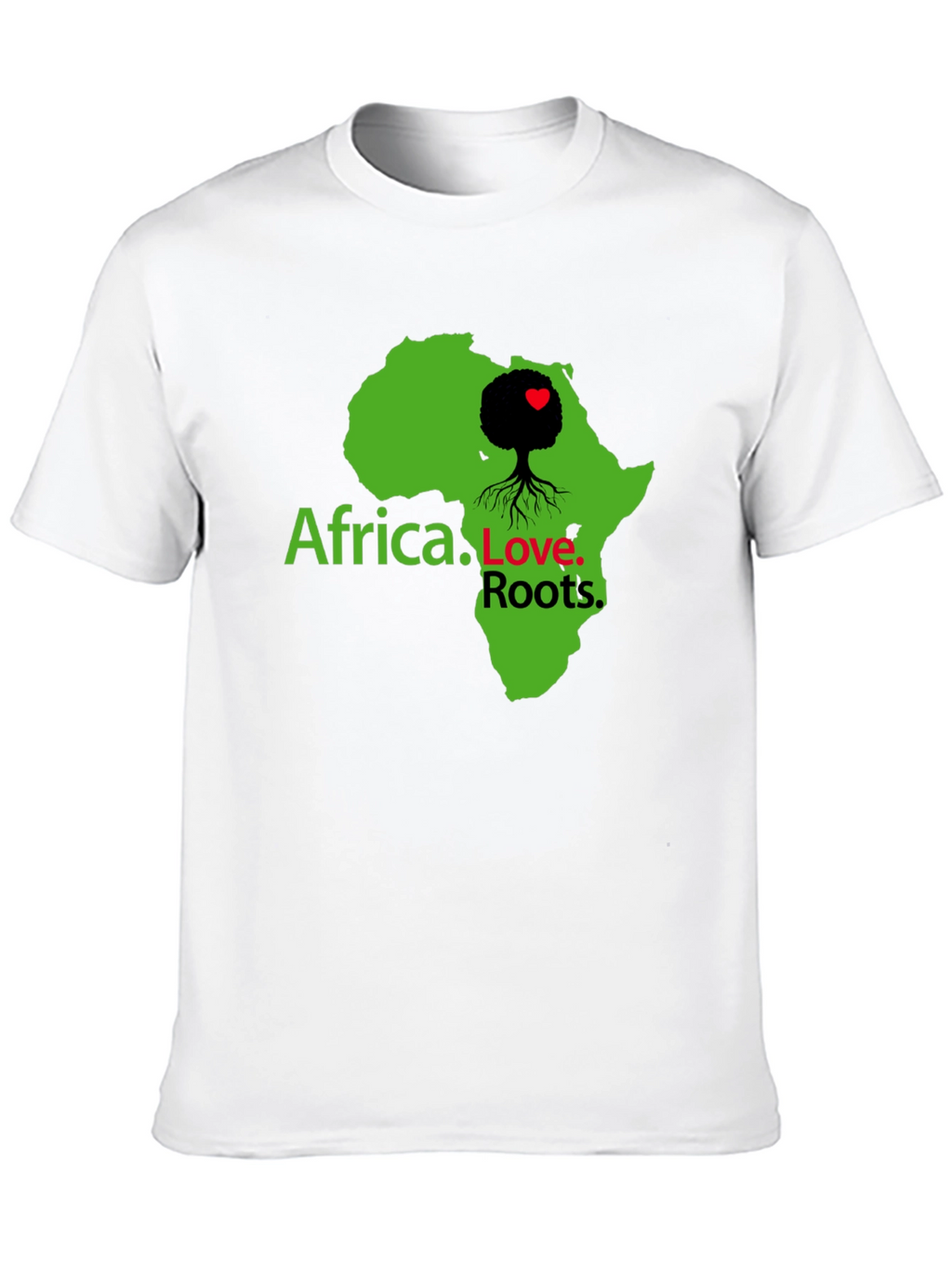 Africa Love Roots Graphic Tee - Black Cotton T-Shirt