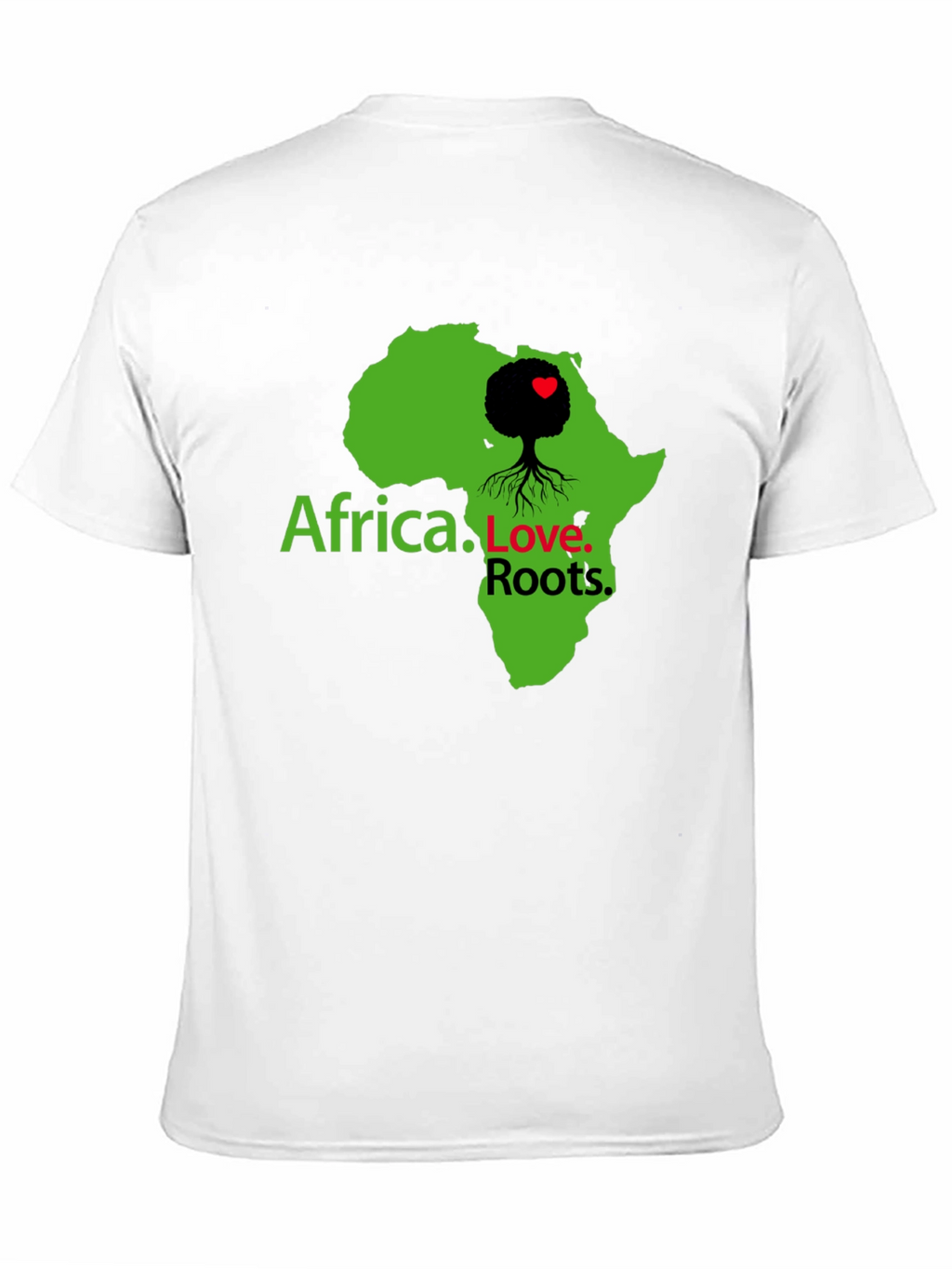 Africa Love Roots Graphic Tee - Black Cotton T-Shirt