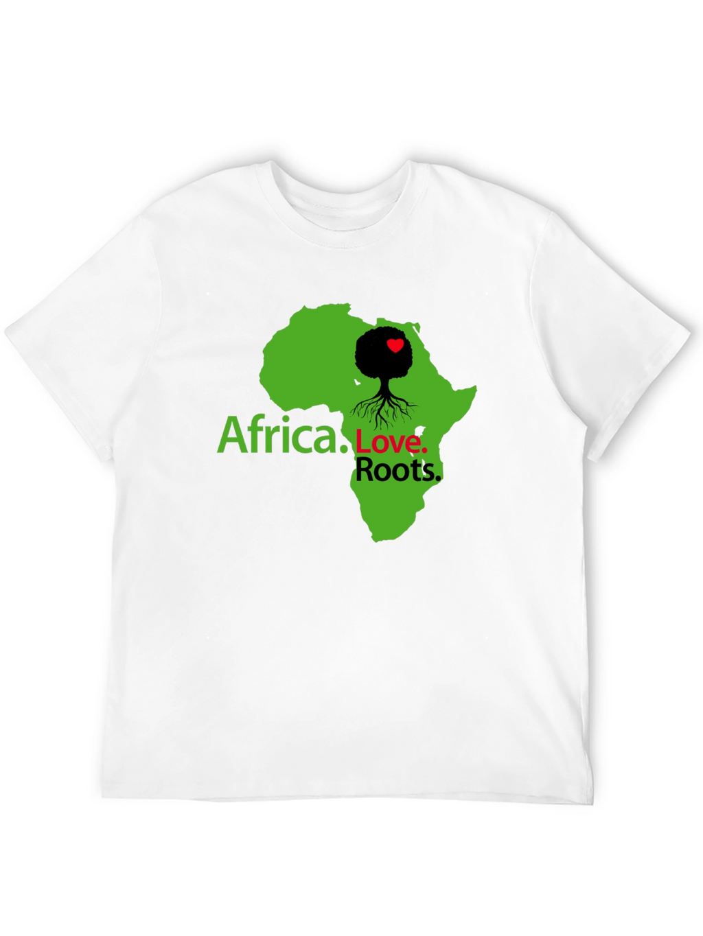 Africa Love Roots Graphic Tee - Black Cotton T-Shirt