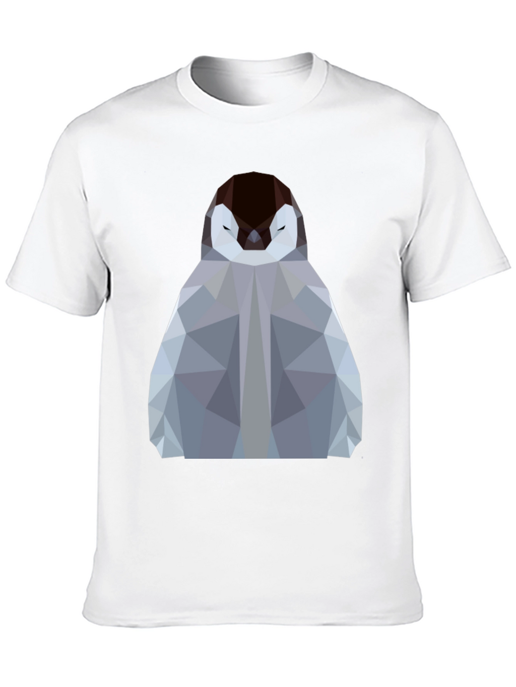 Geometric Penguin Graphic Tee - Modern Design