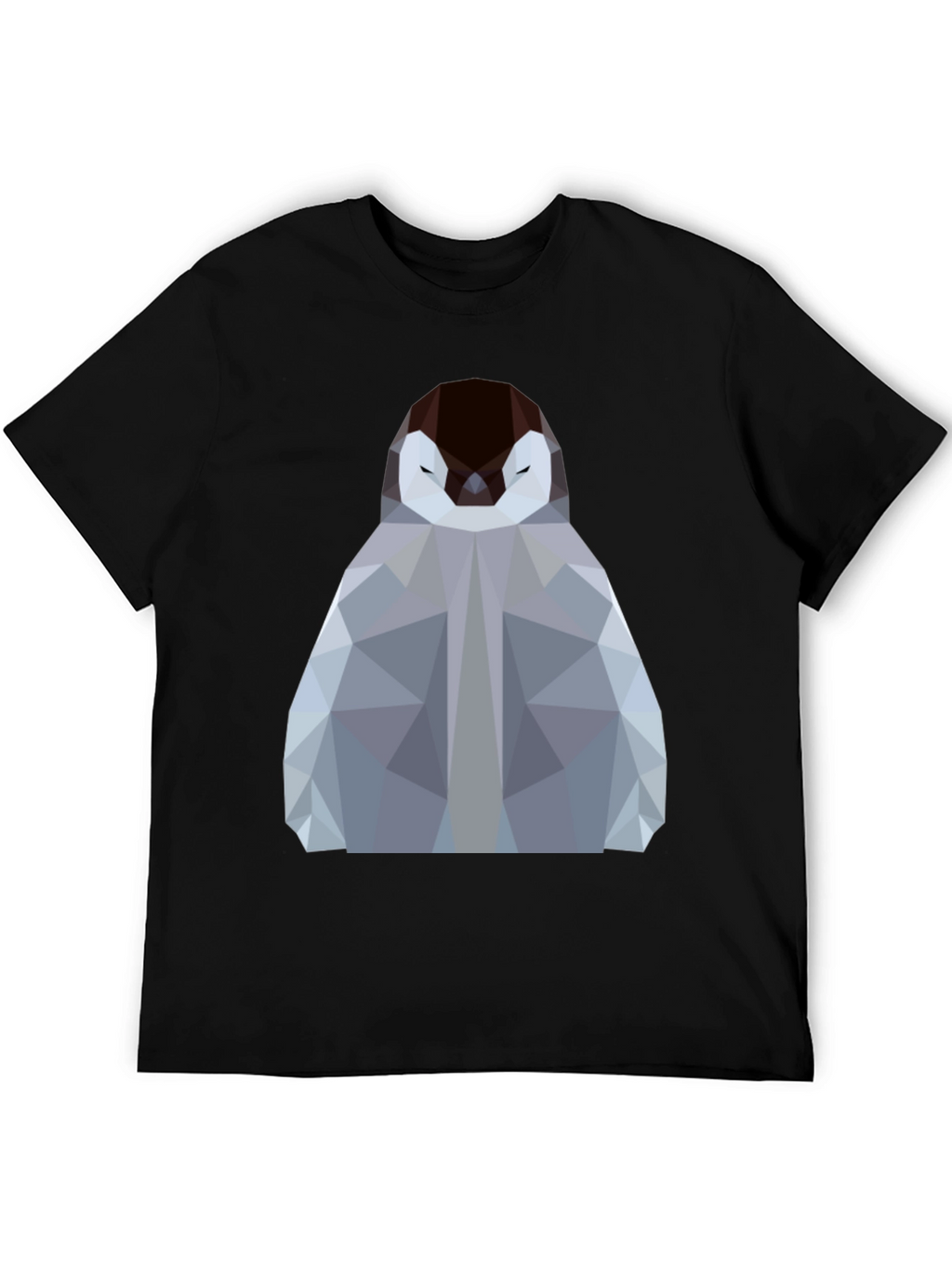 Geometric Penguin Graphic Tee - Modern Design