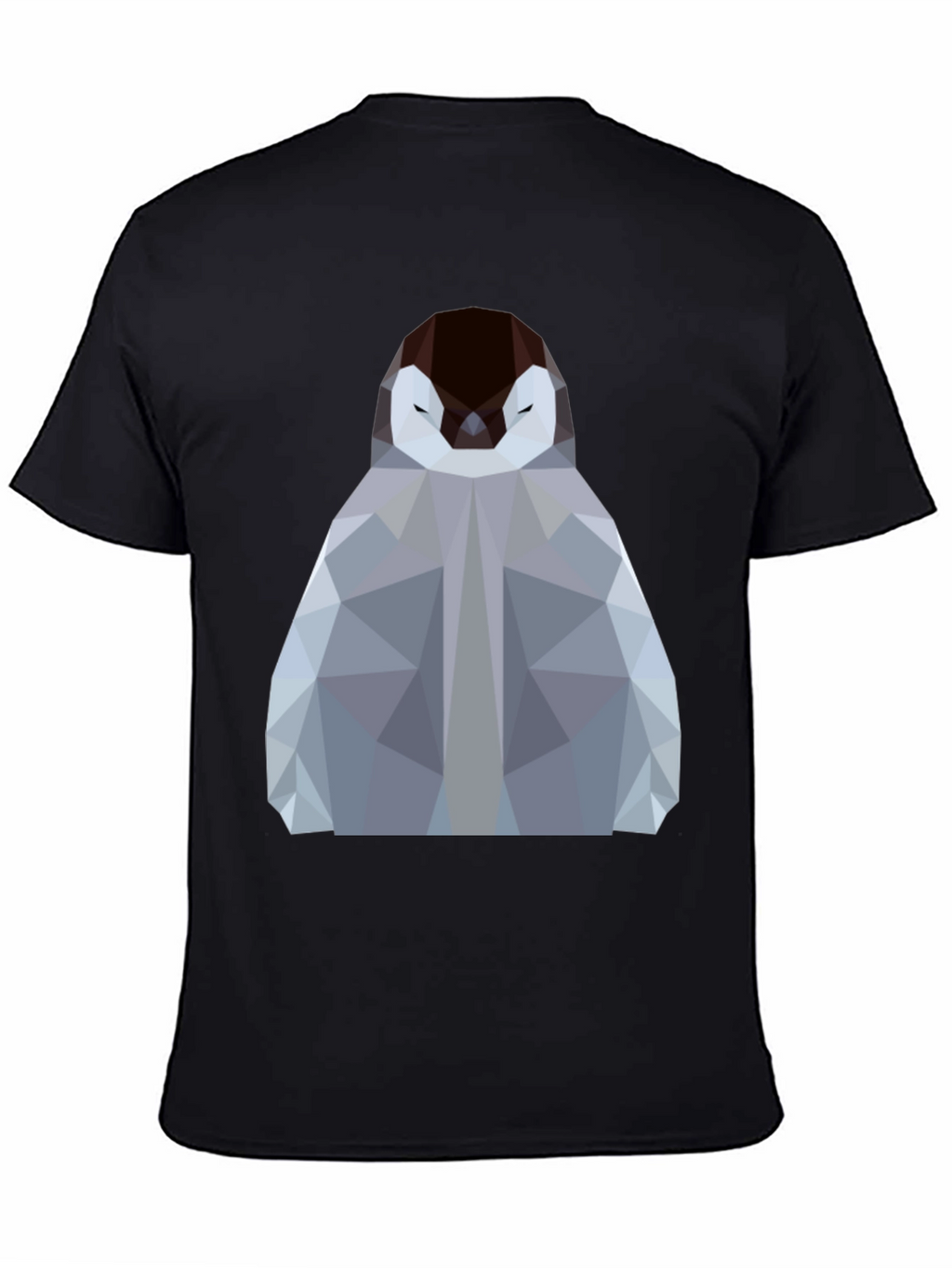 Geometric Penguin Graphic Tee - Modern Design