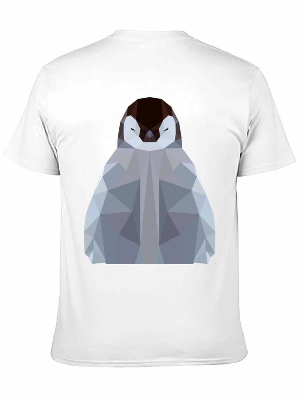 Geometric Penguin Graphic Tee - Modern Design