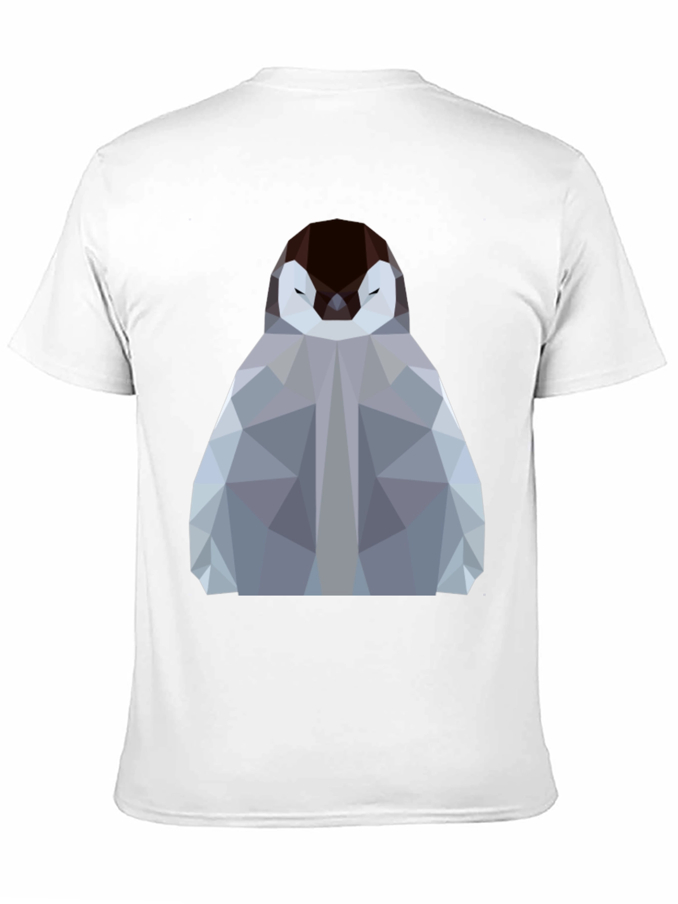 Geometric Penguin Graphic Tee - Modern Design