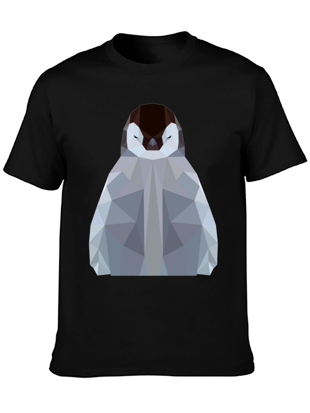 Geometric Penguin Graphic Tee - Modern Design