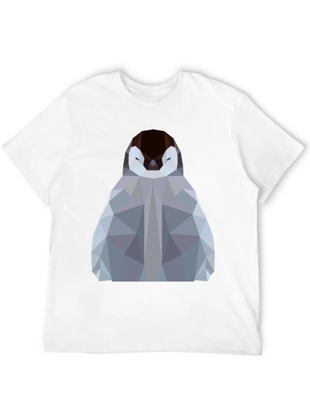 Geometric Penguin Graphic Tee - Modern Design