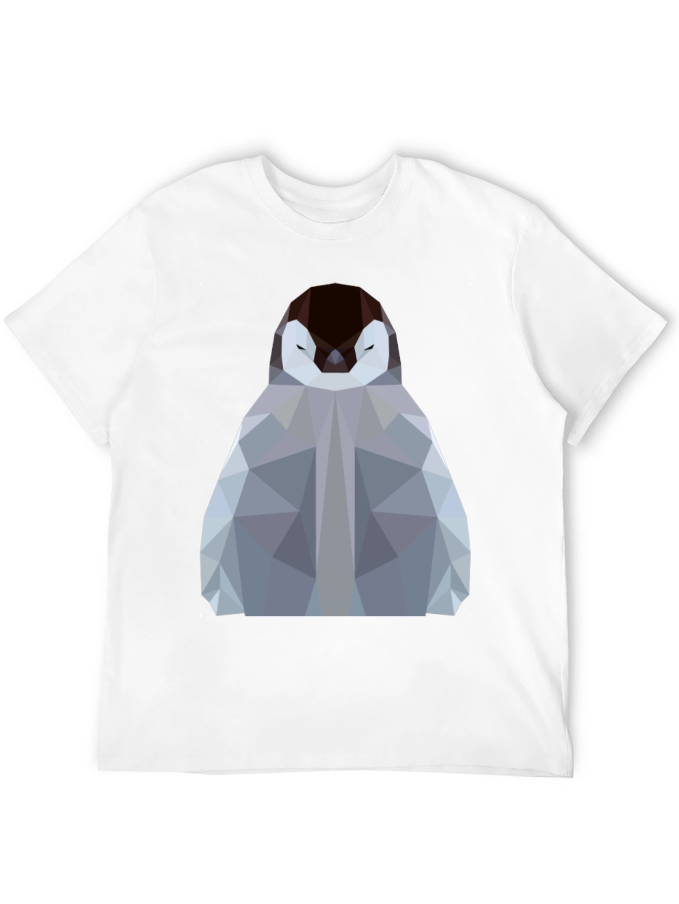 Geometric Penguin Graphic Tee - Modern Design