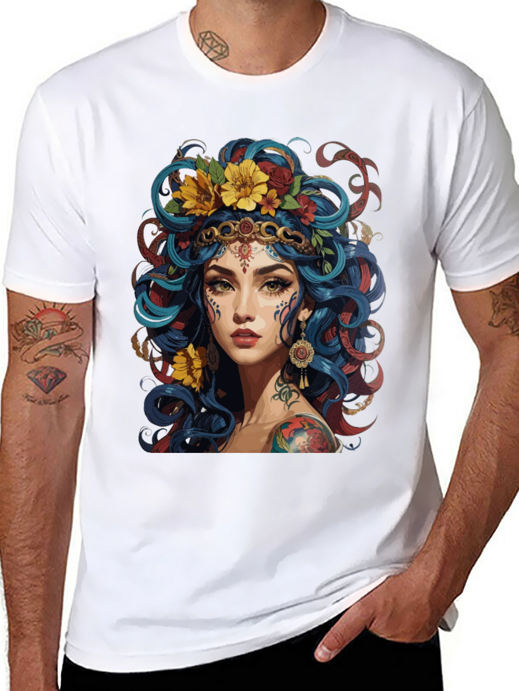 Bohemian Goddess Graphic T-Shirt