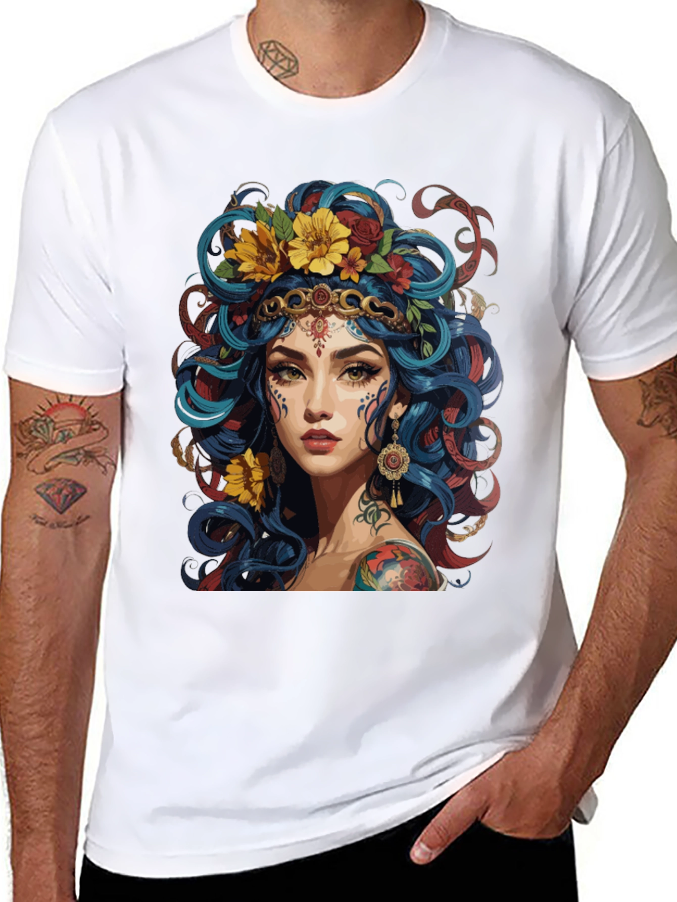 Bohemian Goddess Graphic T-Shirt